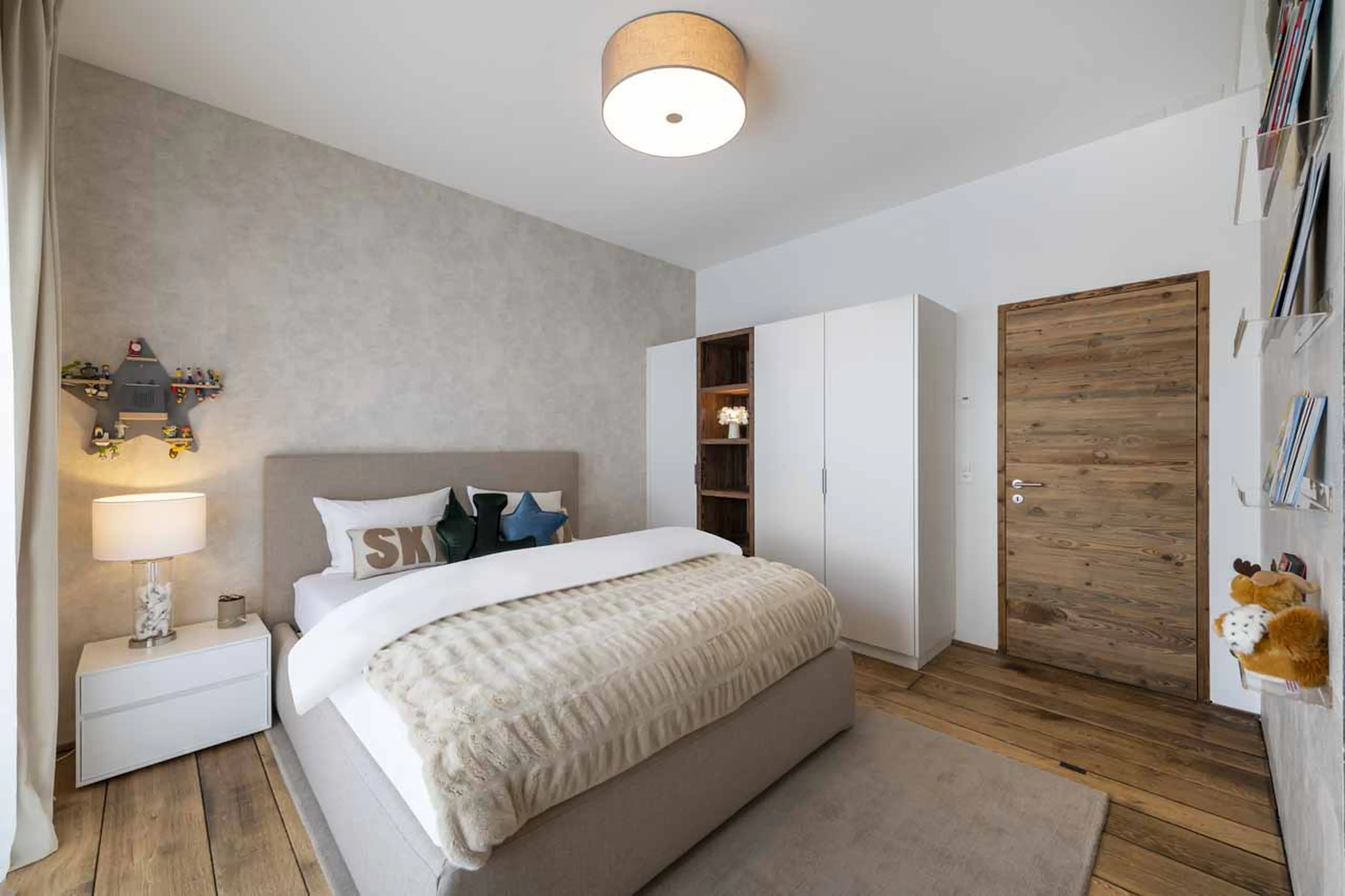 Bedroom two at Chalet Jakobshorn in Davos