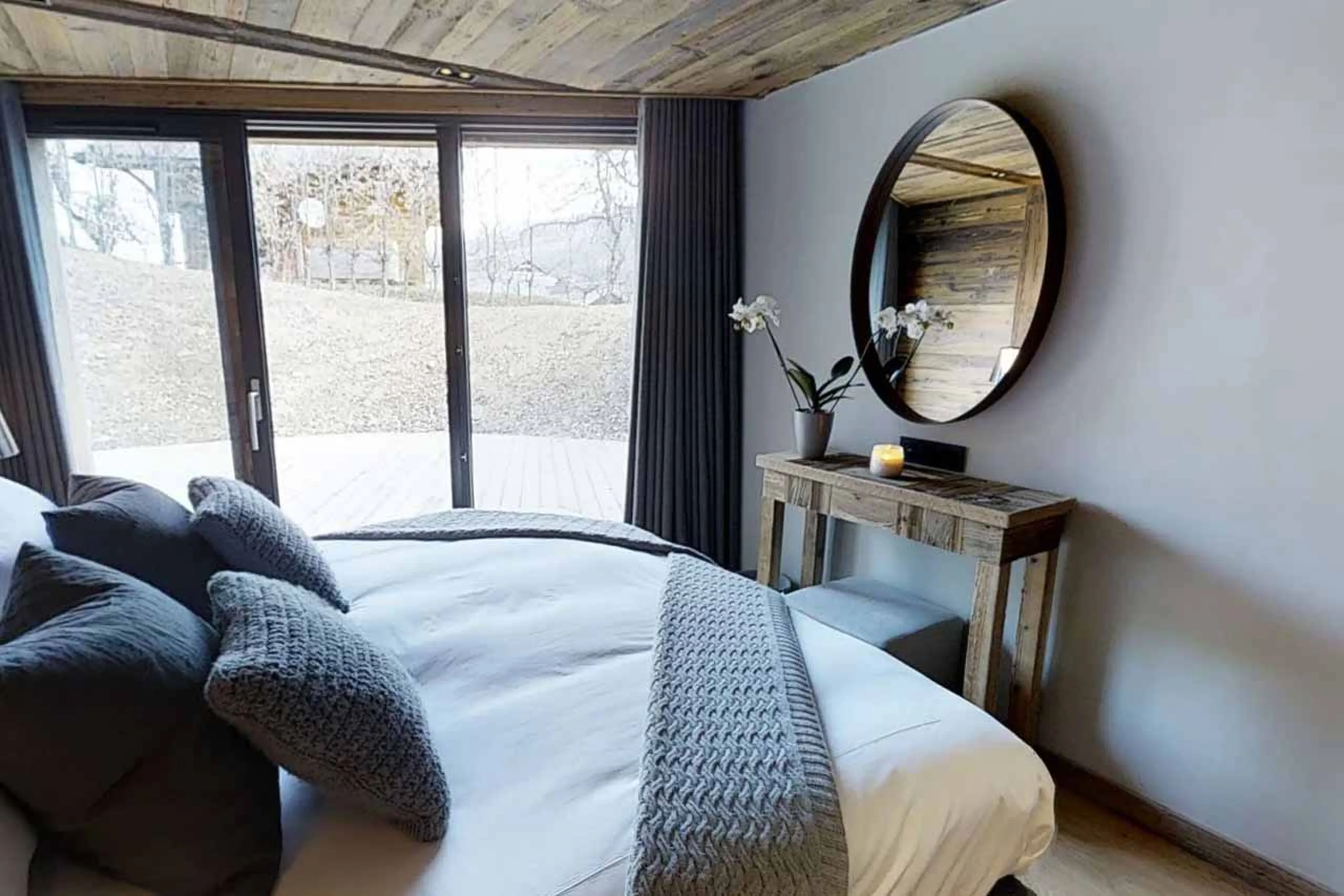 Bedroom three at Chalet Joux Plane in Morzine