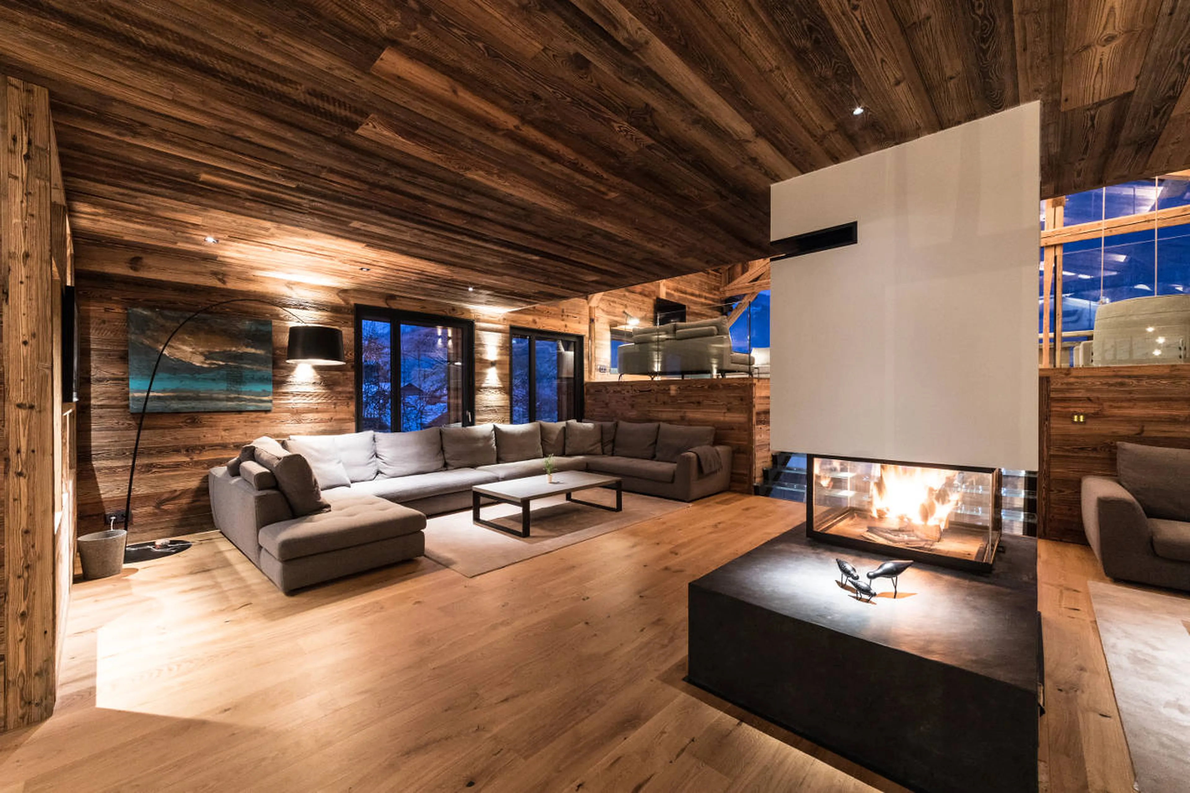 Living area at Chalet Joux Plane in Morzine
