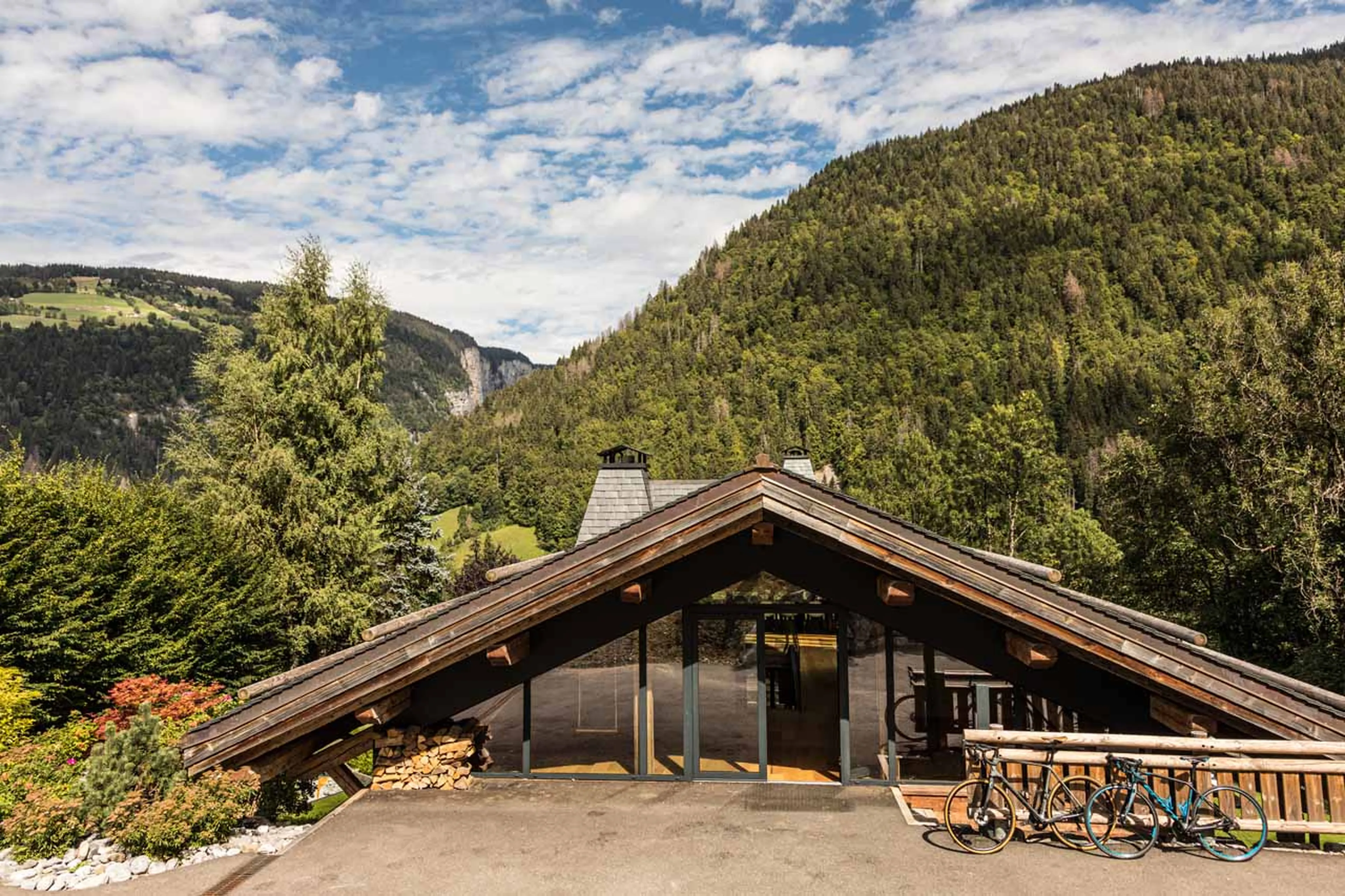 Cycling at Chalet Joux Plane in Morzine in summer