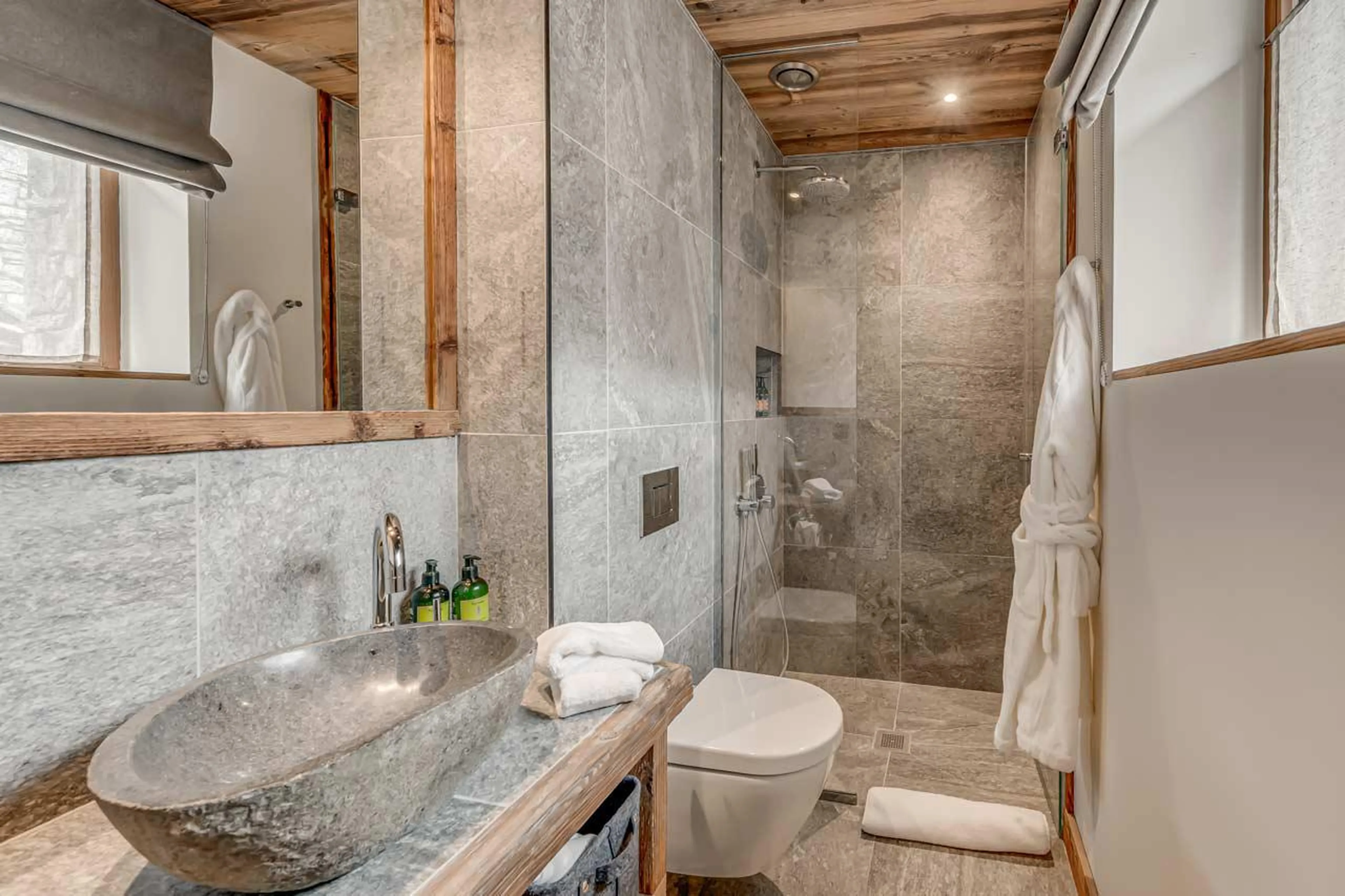 Shower room two at Chalet Juno in Val d'Isere