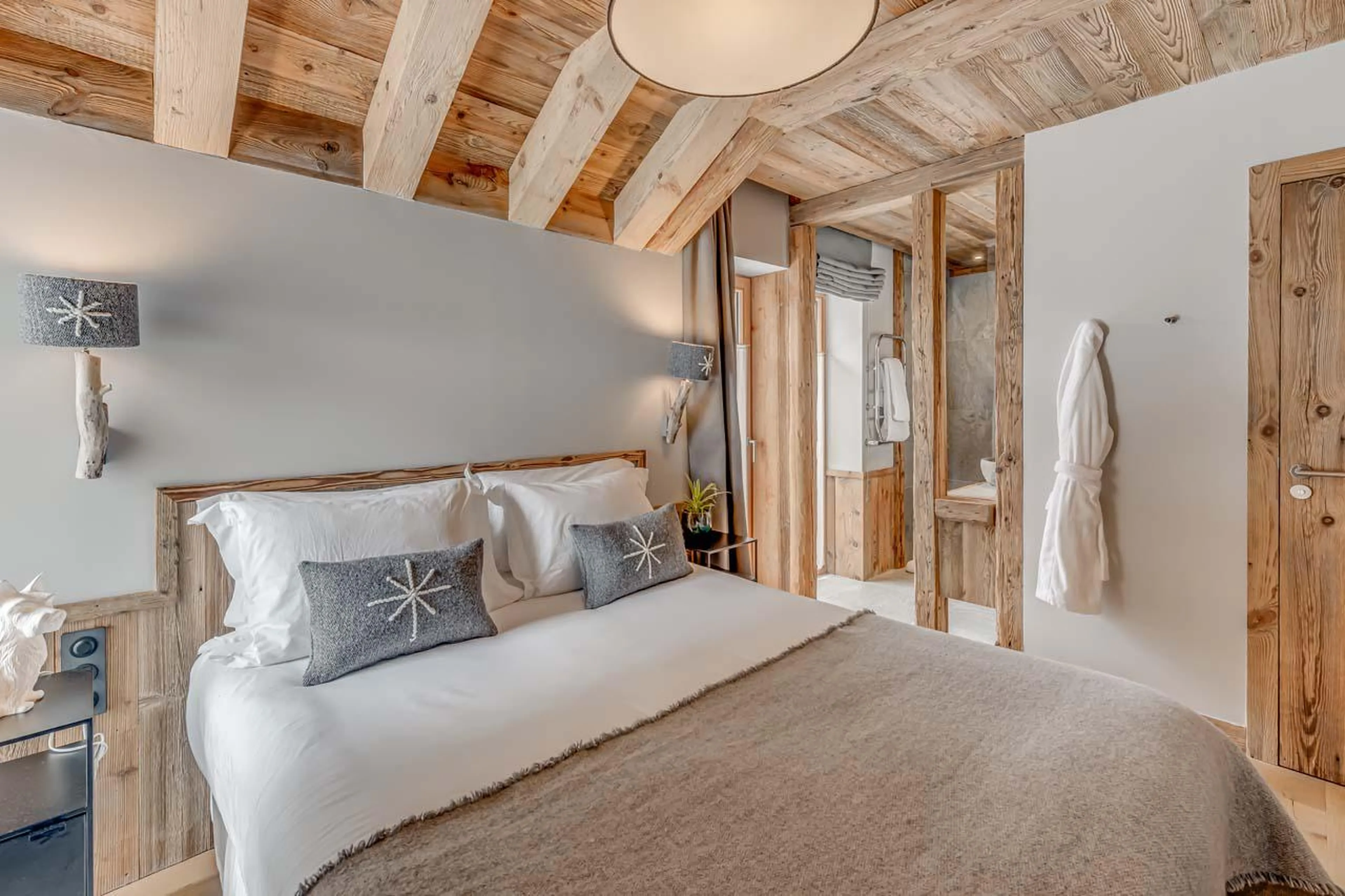 Bedroom three at Chalet Juno in Val d'Isere