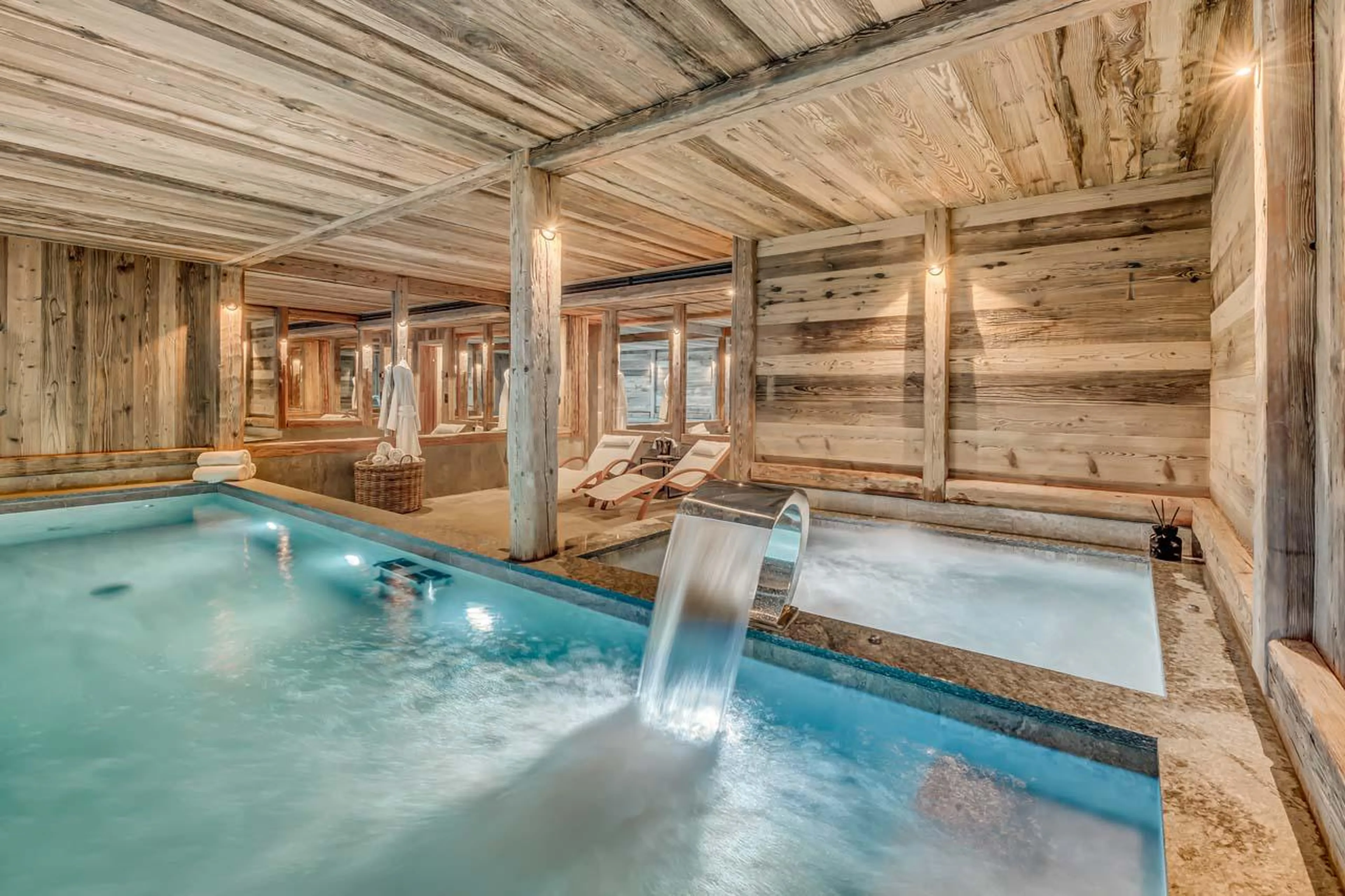 Pool and Jacuzzi at Chalet Juno in Val d'Isere