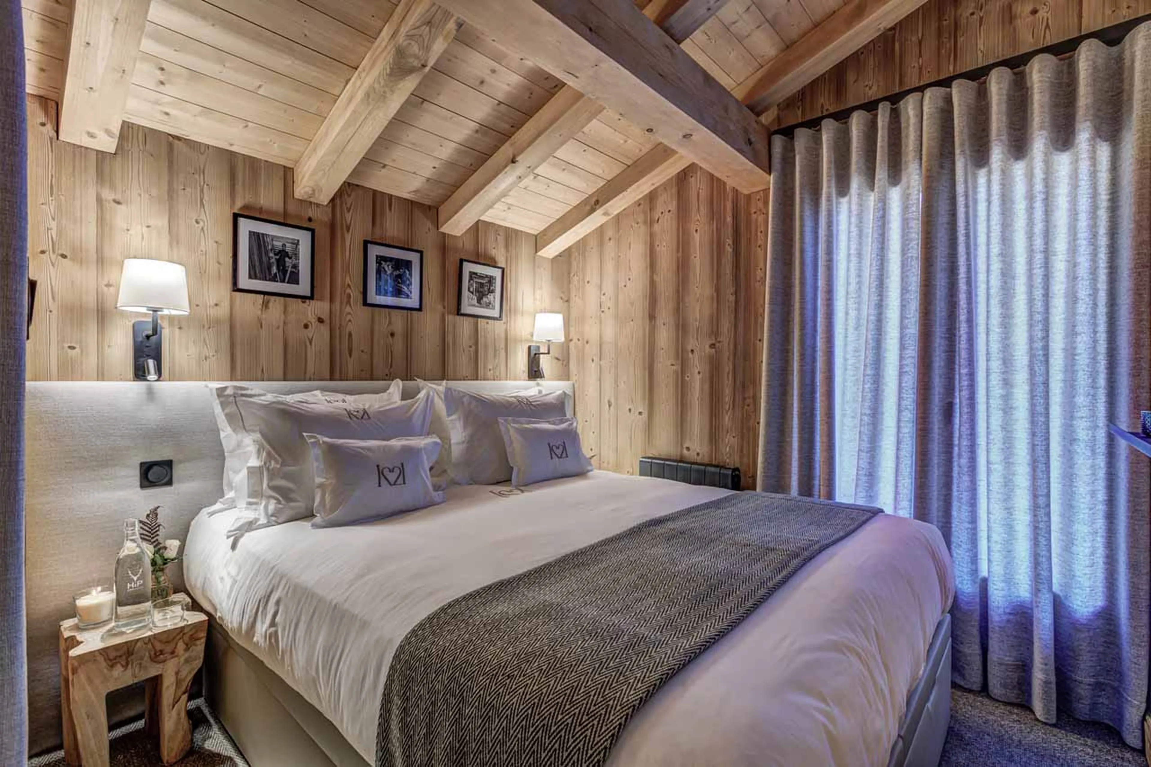 Bedroom three at Chalet K2L in Megeve