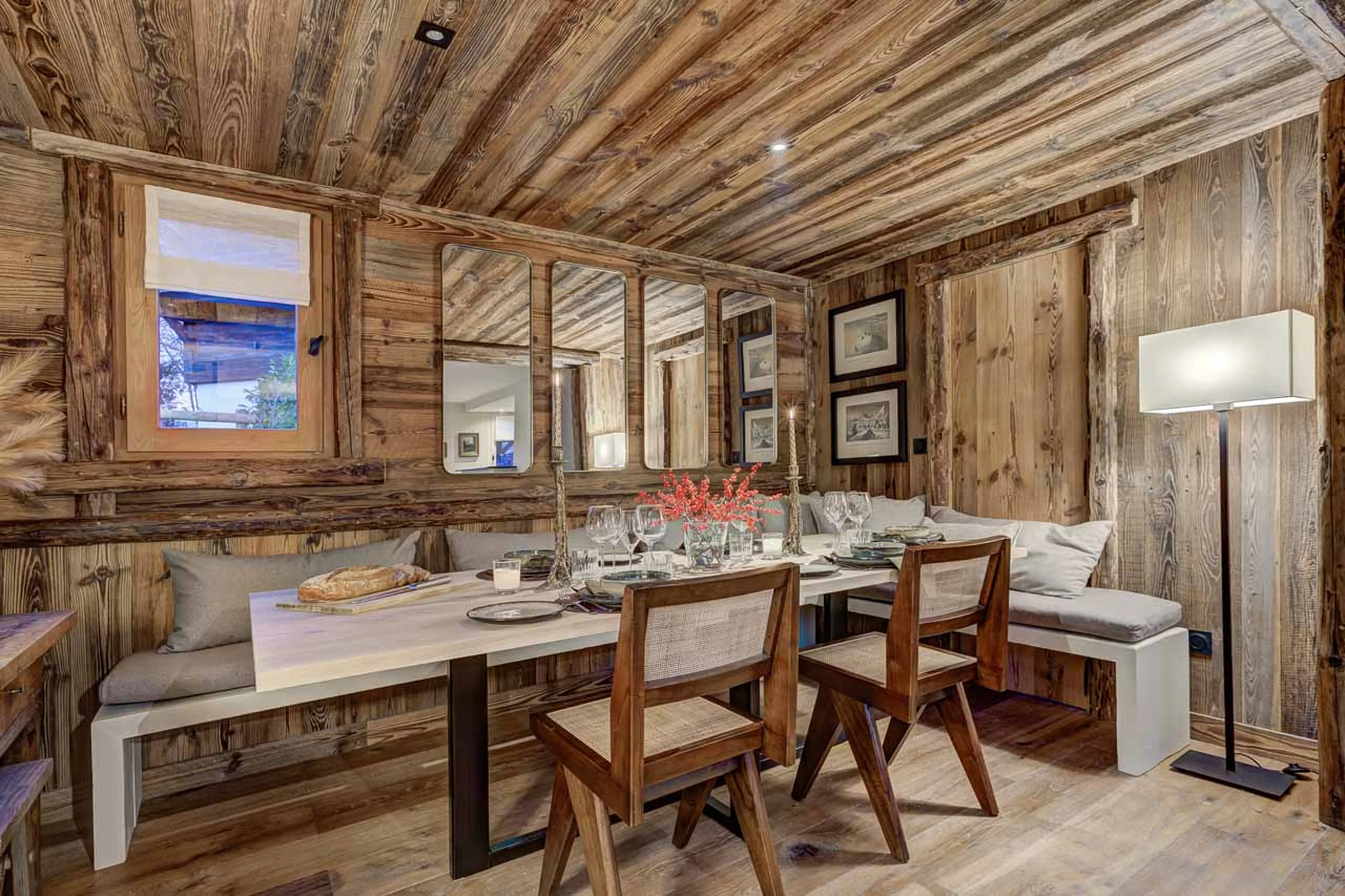 Dining area at Chalet K2L in Megeve