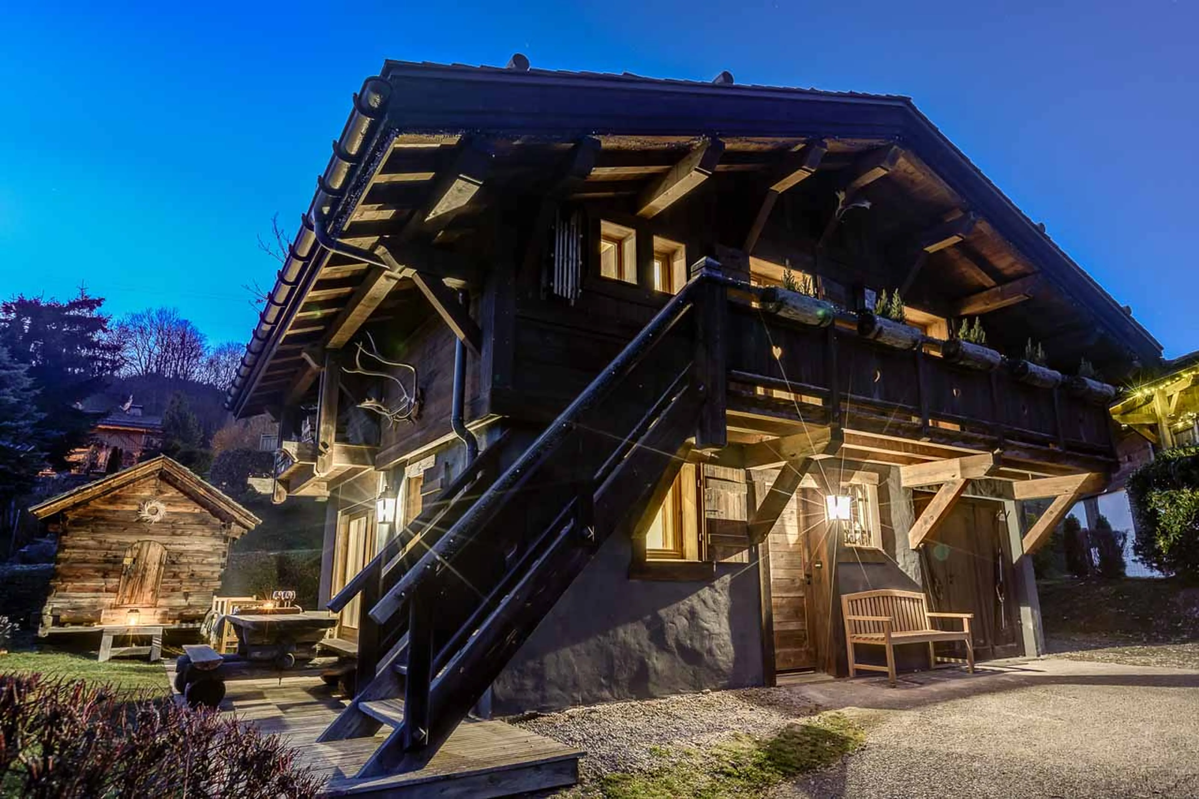 Exterior of Chalet K2L in Megeve