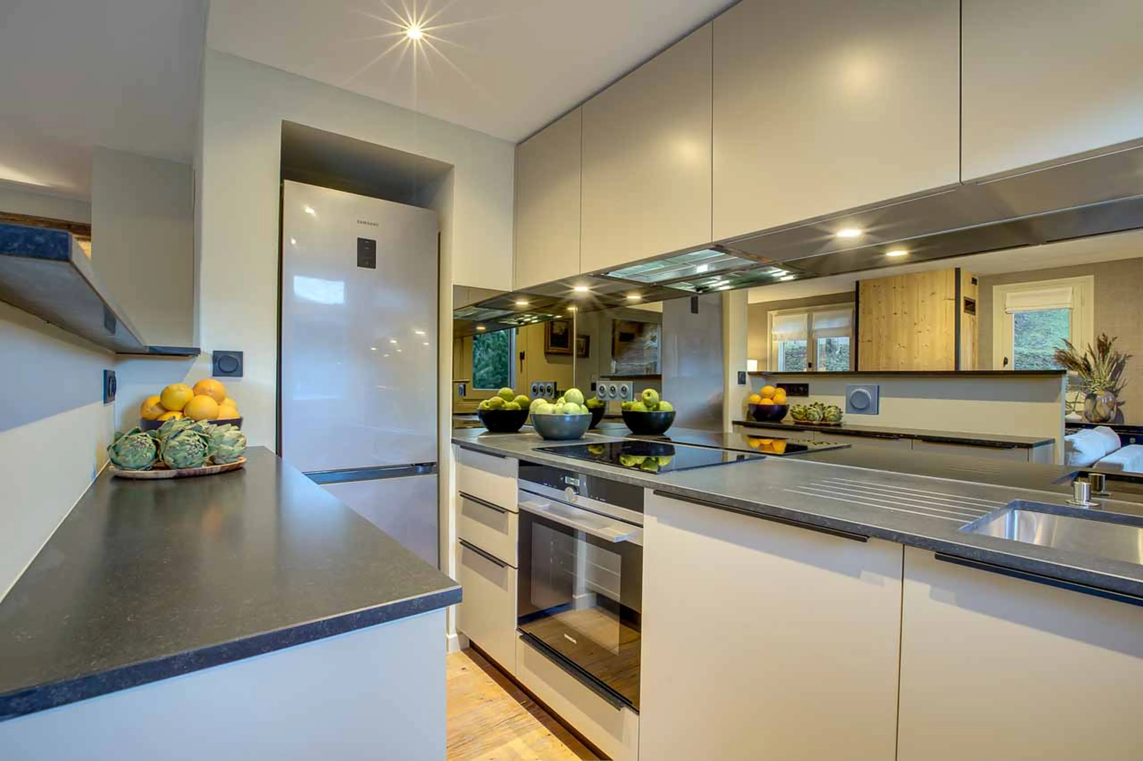 Kitchen at Chalet K2L in Megeve