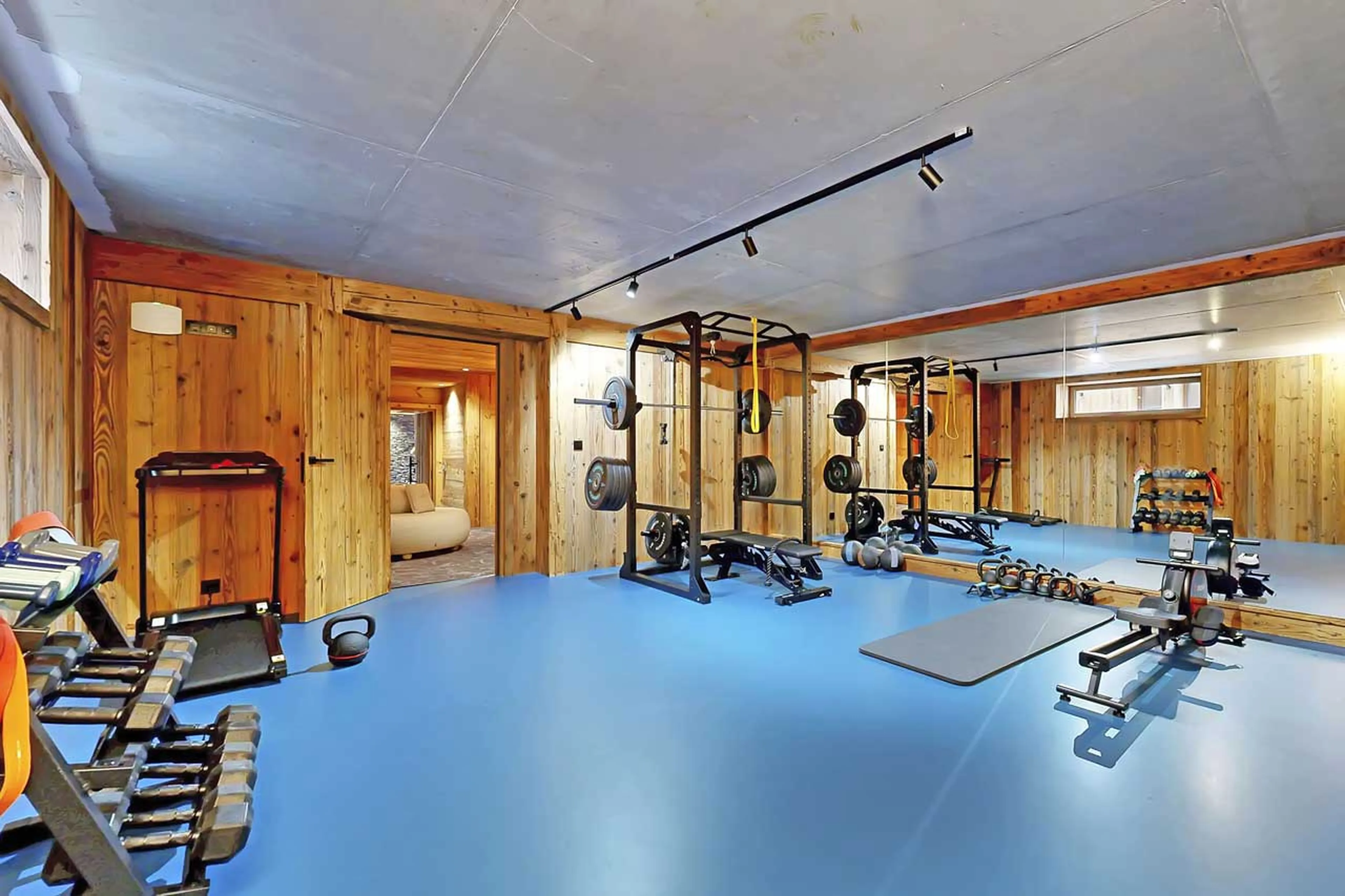 Gym at Chalet Kalinka in Meribel
