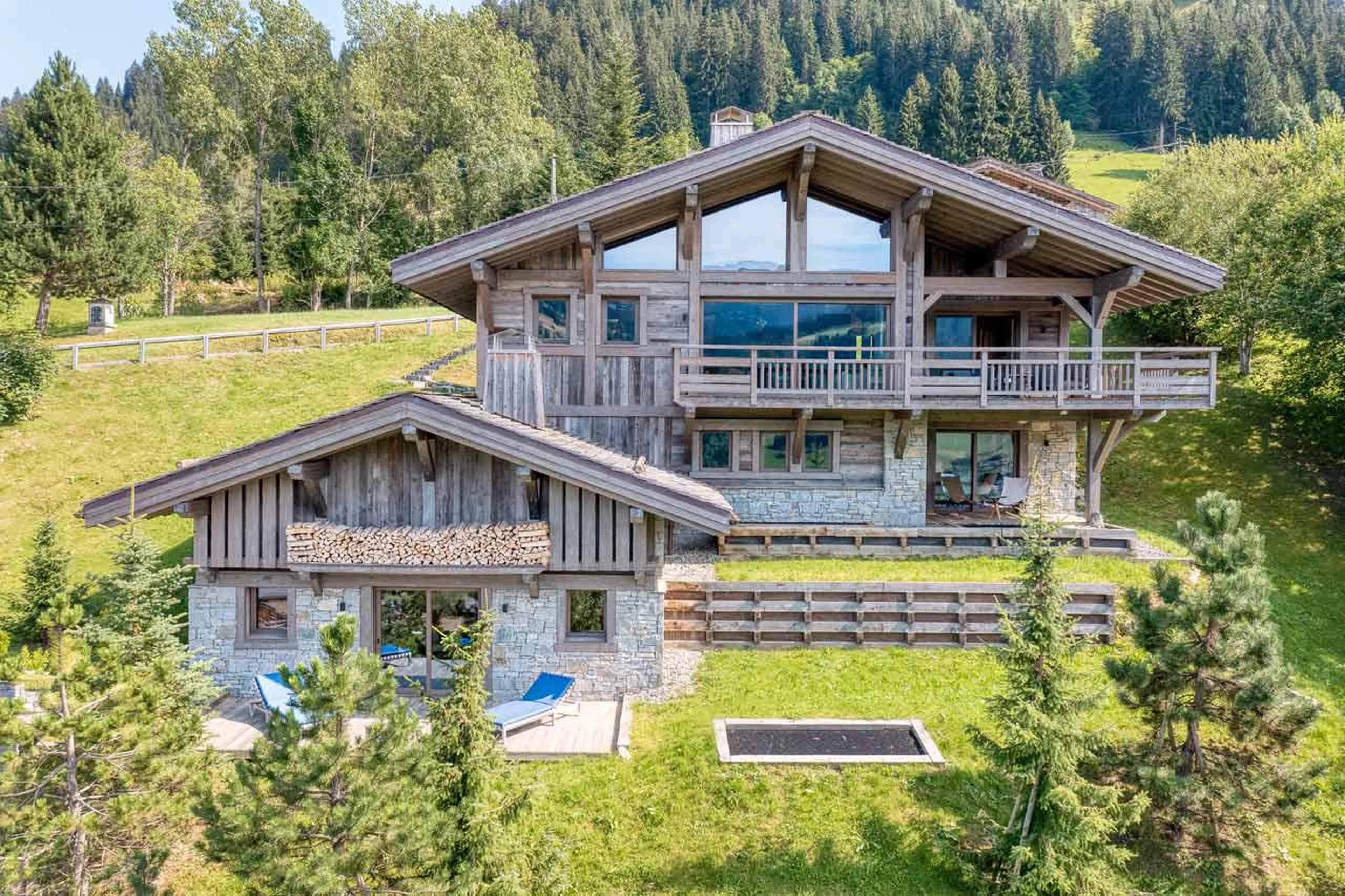 Chalet exterior at Chalet Kantaa in Megeve