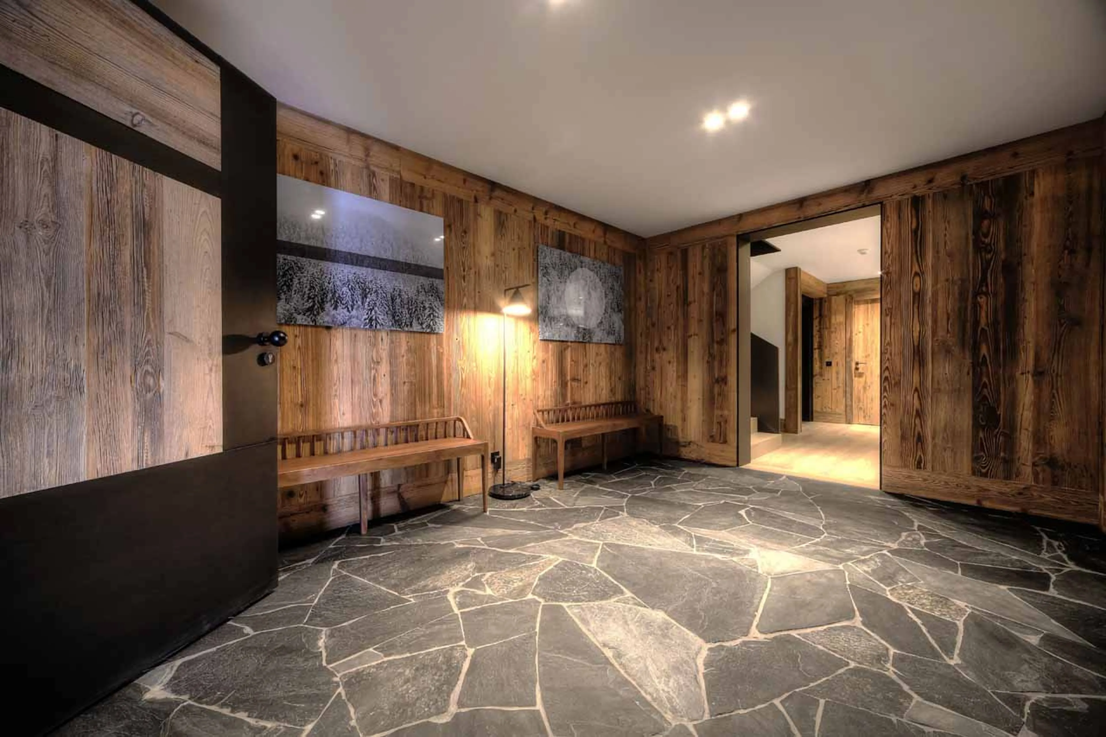 Hallway at Chalet Kantaa in Megeve
