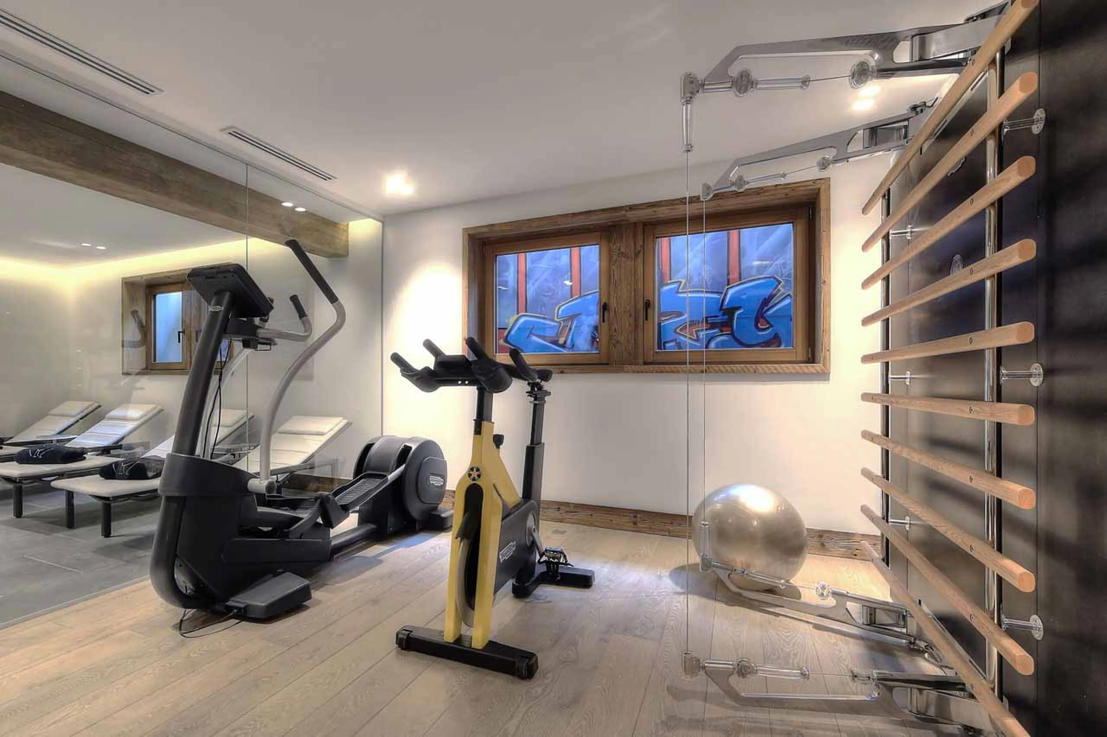 Fitness room at Chalet Kantaa in Megeve