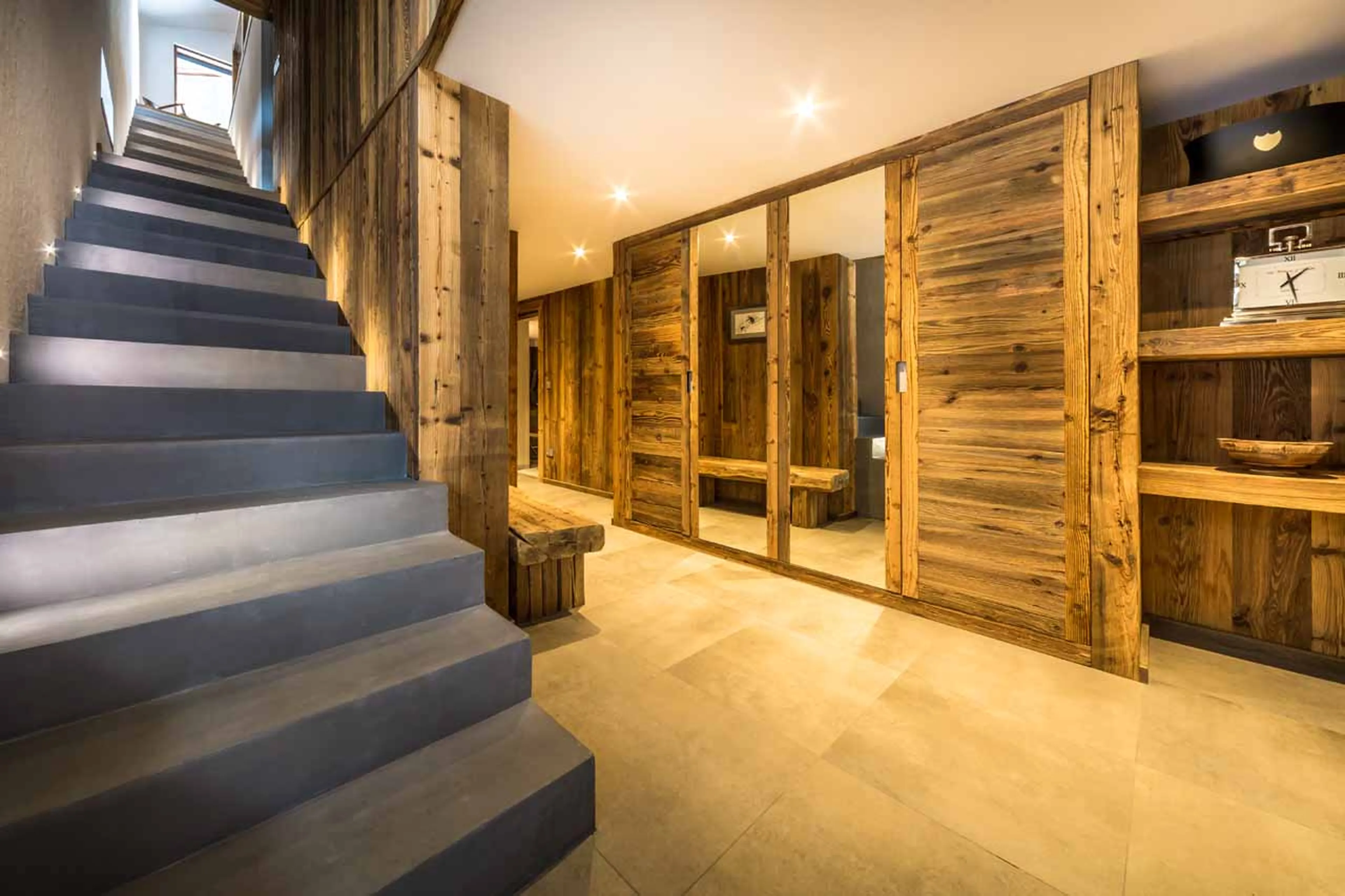 Entrance hall at Chalet Kapa in Morzine
