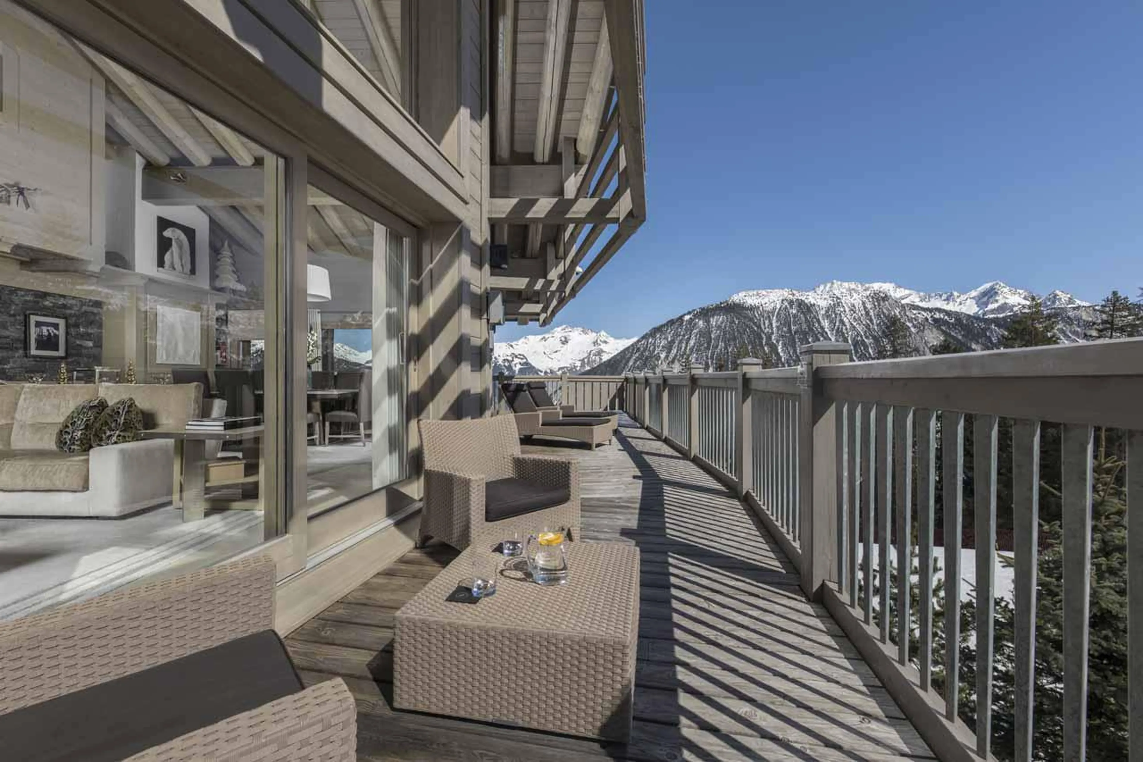 Furnished terrace at Chalet Karakoram in Courchevel 1850