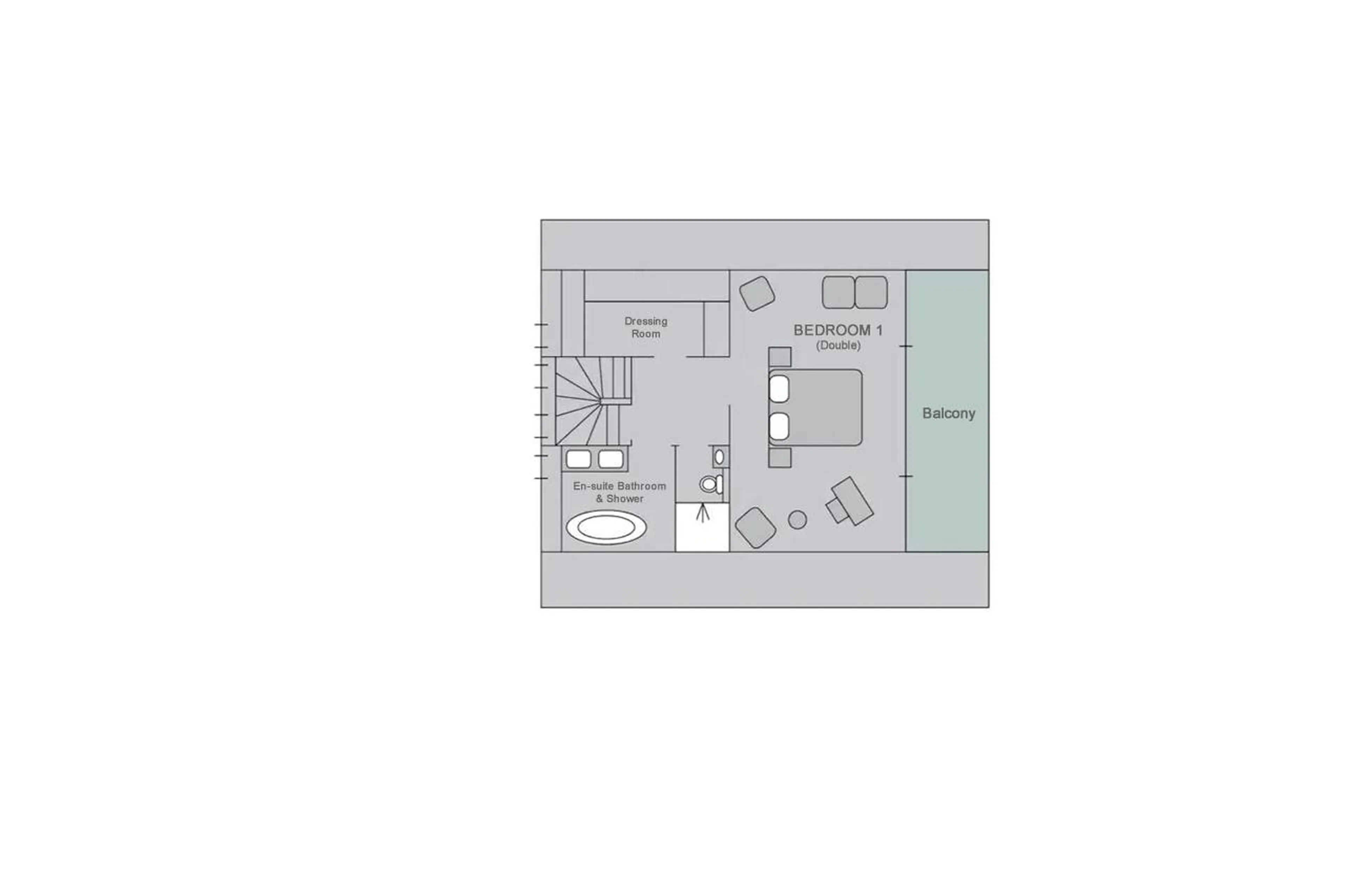 Level 3 floor plan of Chalet Kitsilano in Verbier