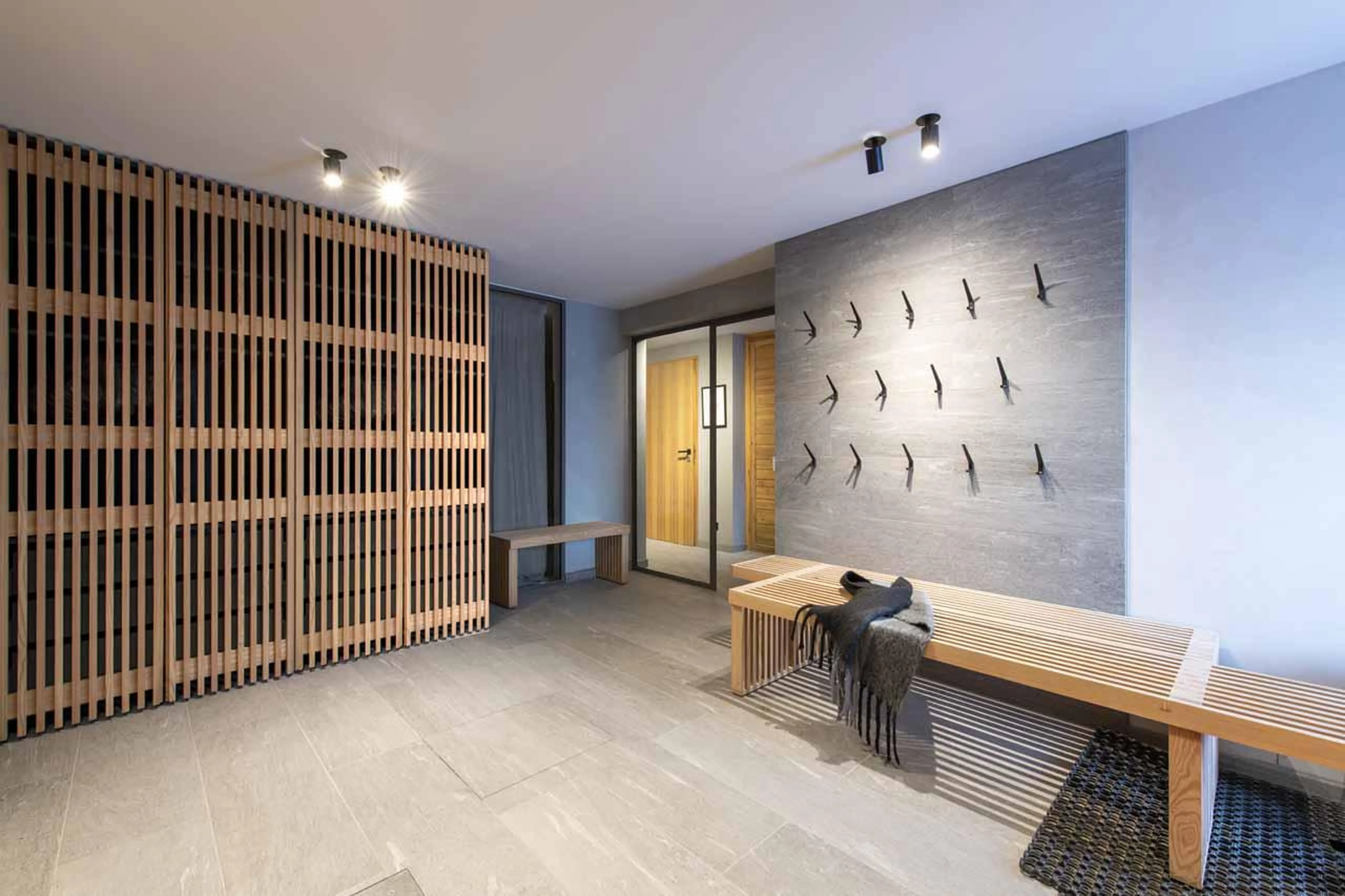 Private ski room at Chalet Kitsune in Val d'Isere