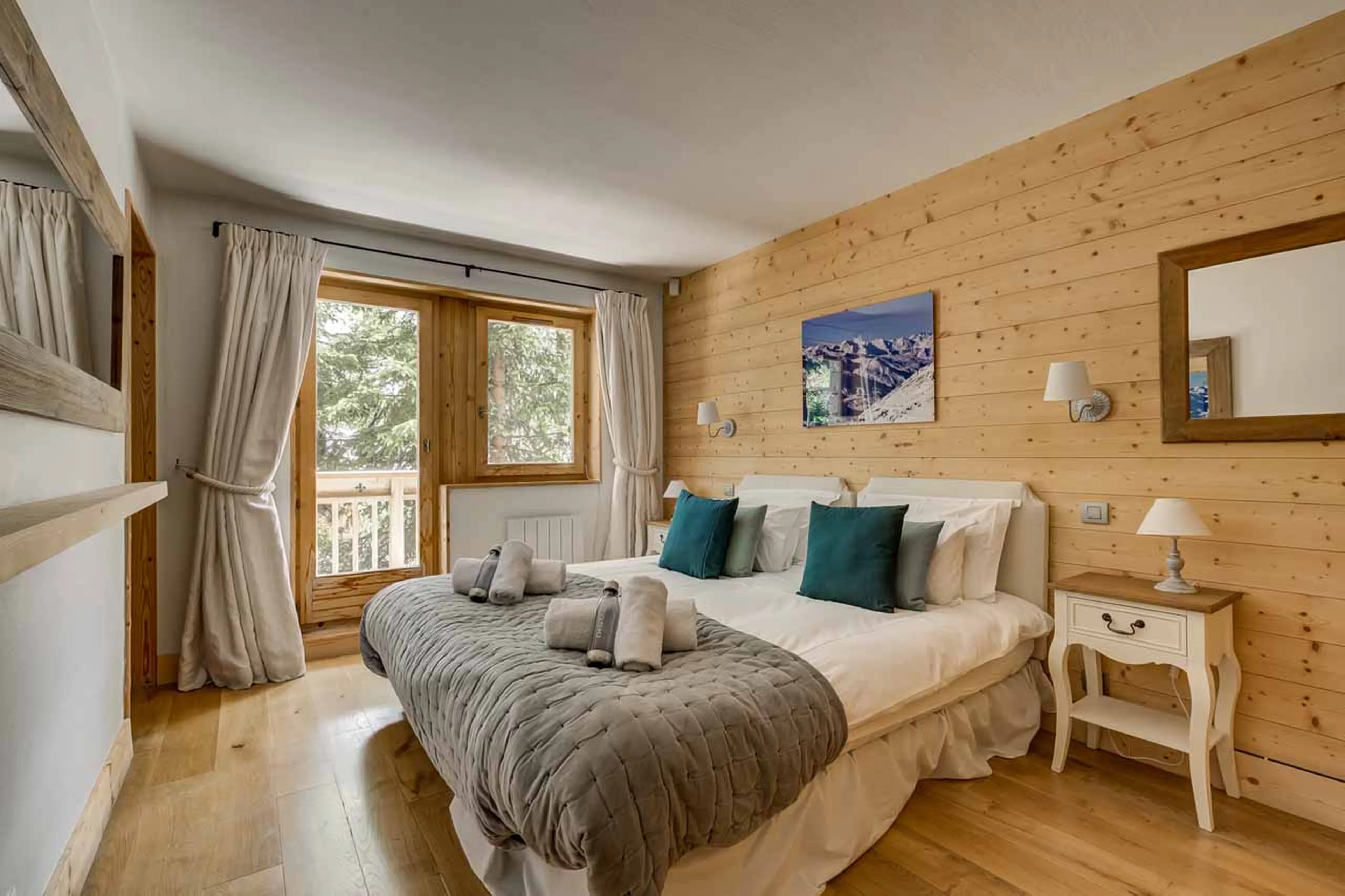 Bedroom three at Chalet La Chouette in Meribel