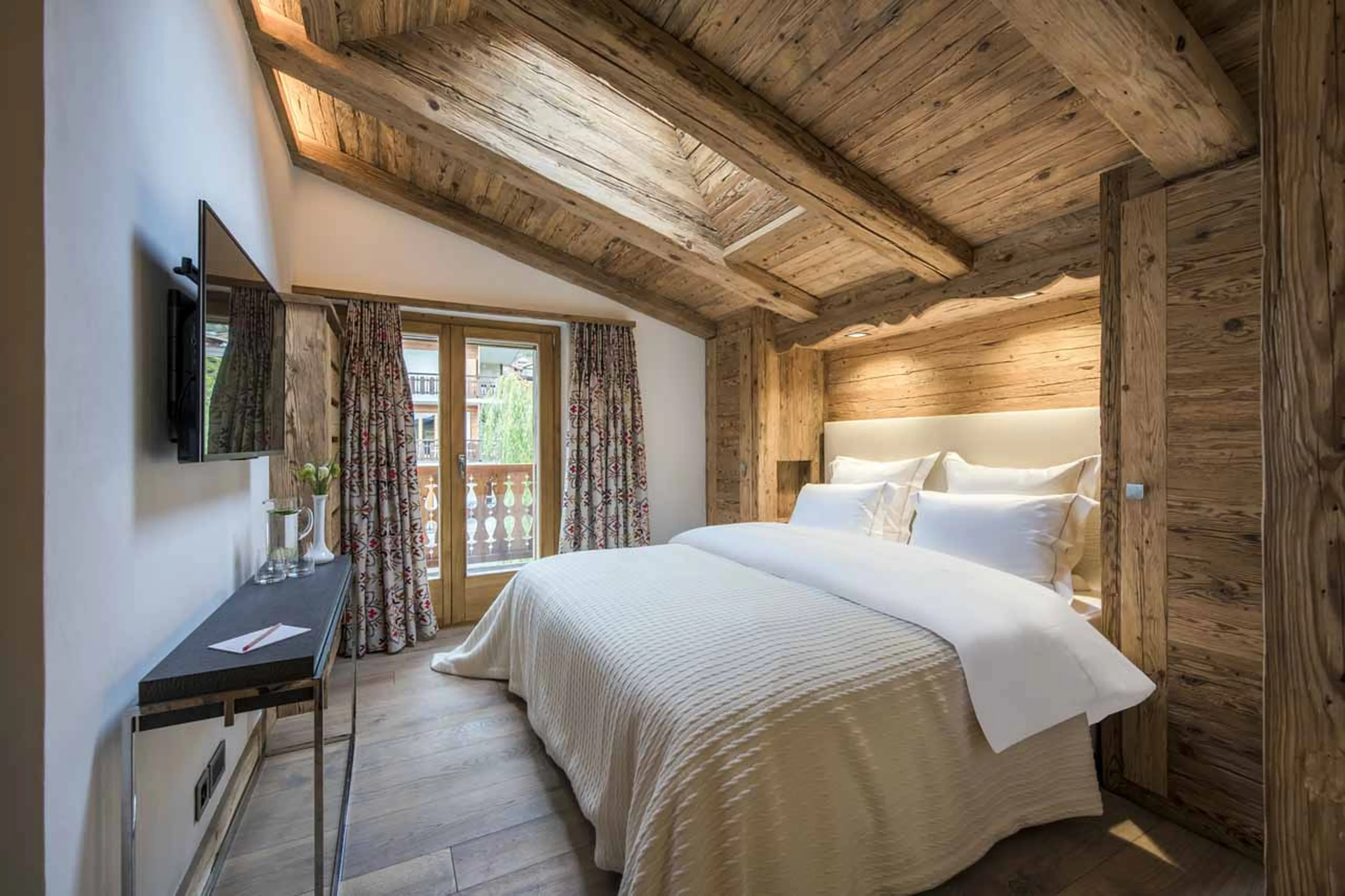 Bedroom four at Chalet La Datcha in Verbier