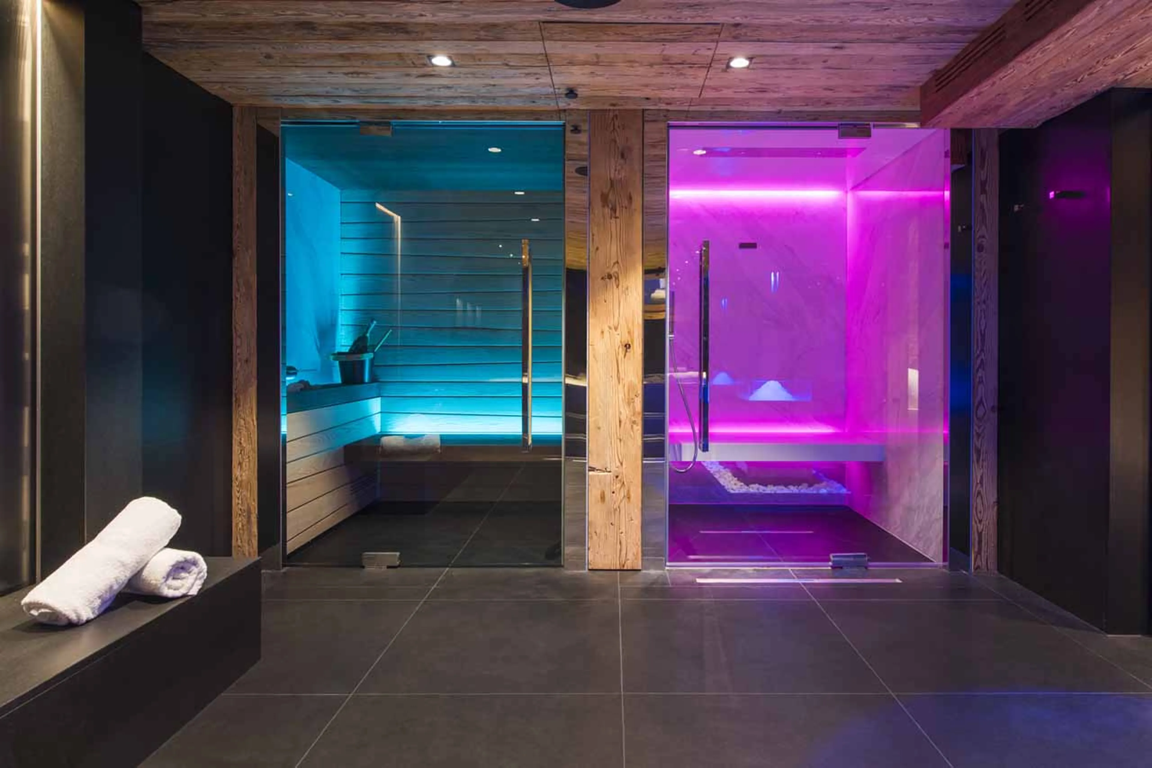 Sauna and hammam at Chalet La Datcha in Verbier