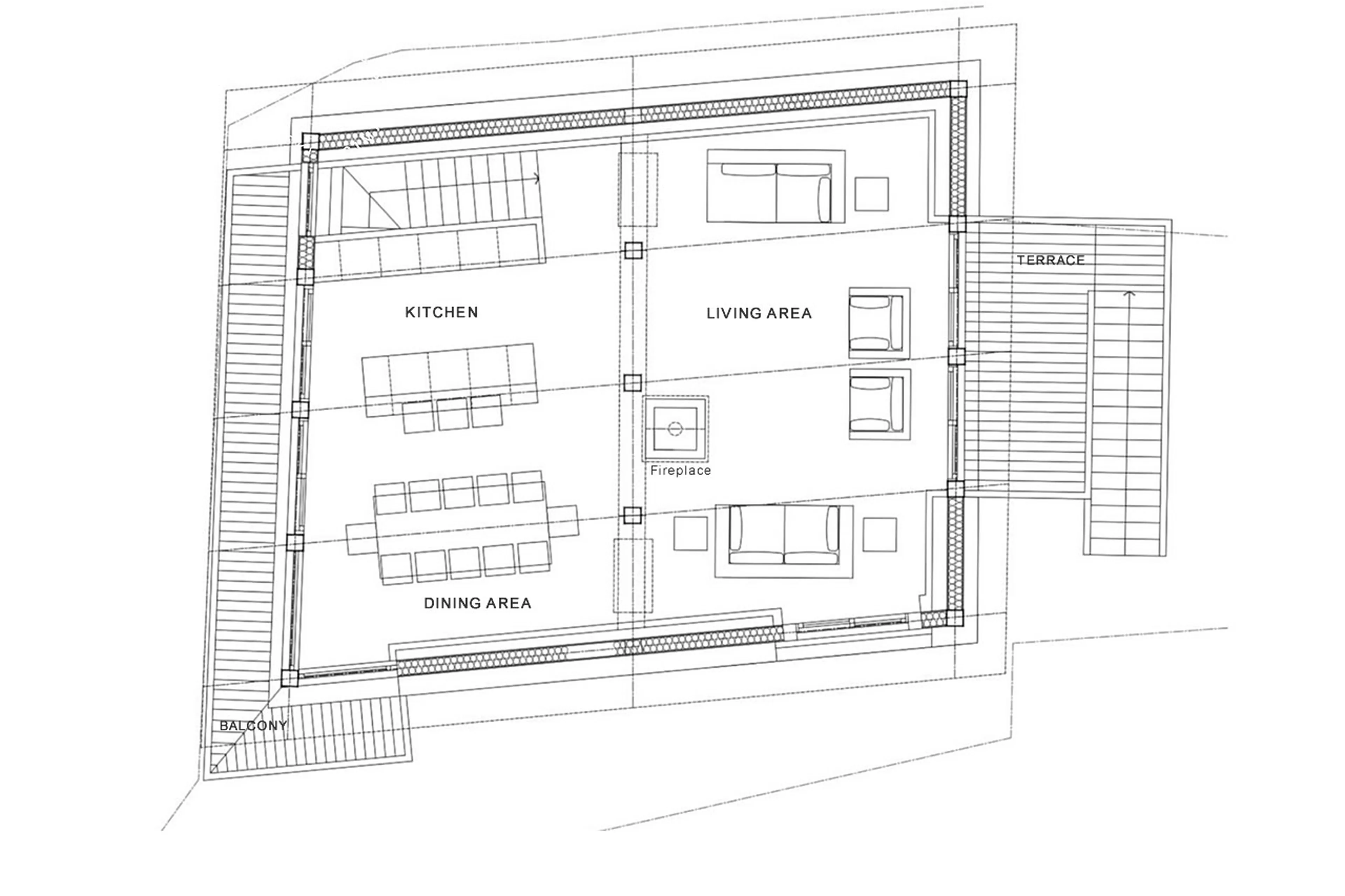 Second floor of Chalet La Grange 1855