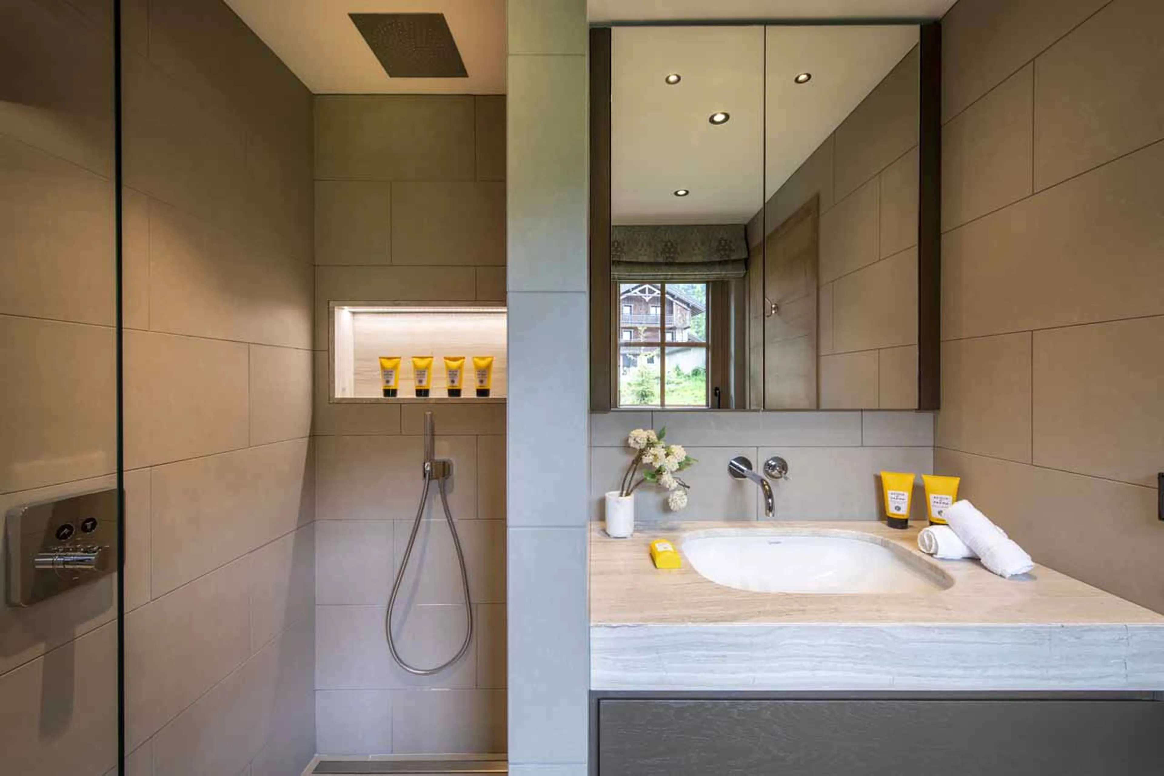 En-suite shower room at Chalet La Loze in Meribel