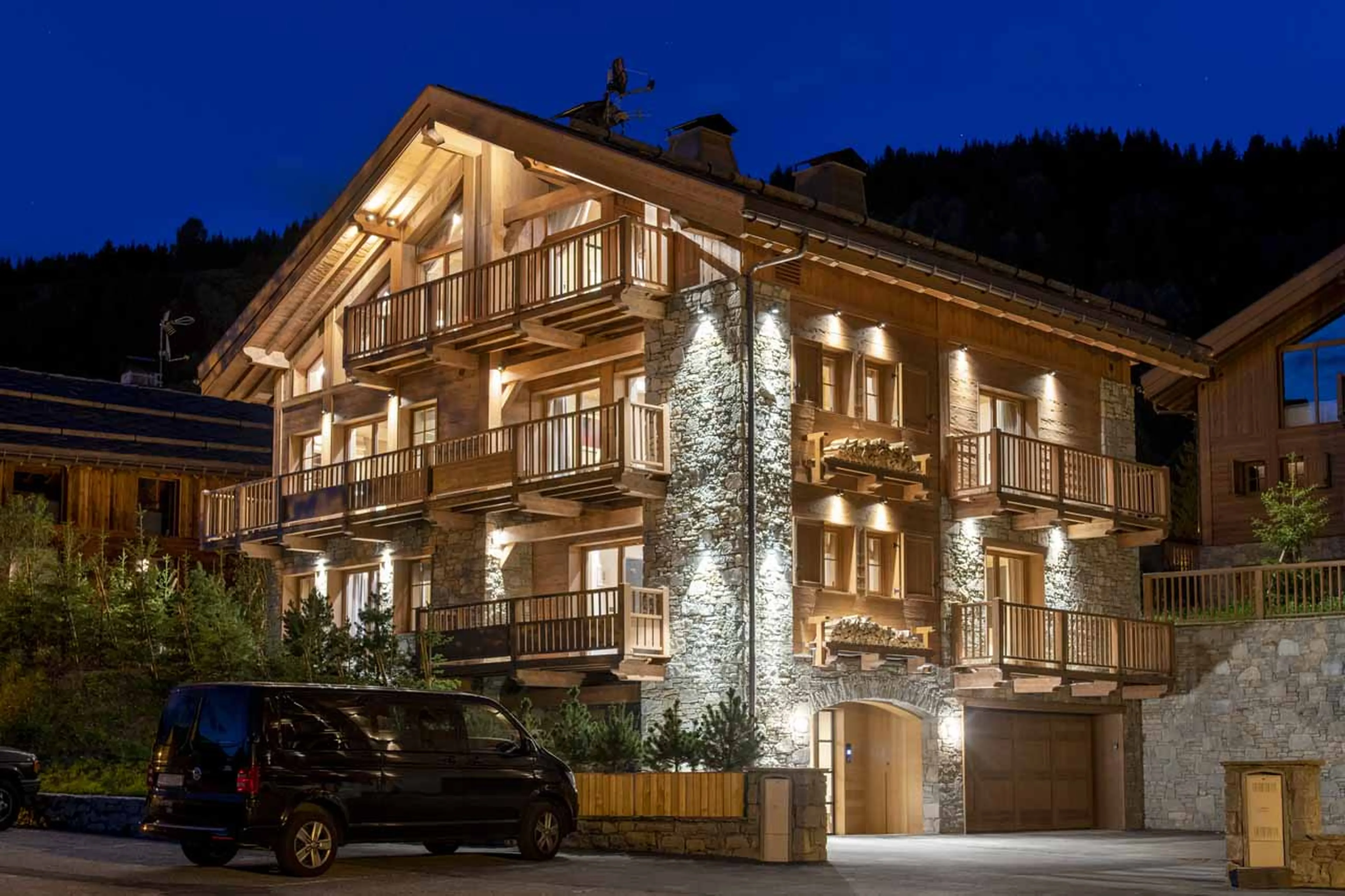 Exterior of Chalet La Loze in Meribel