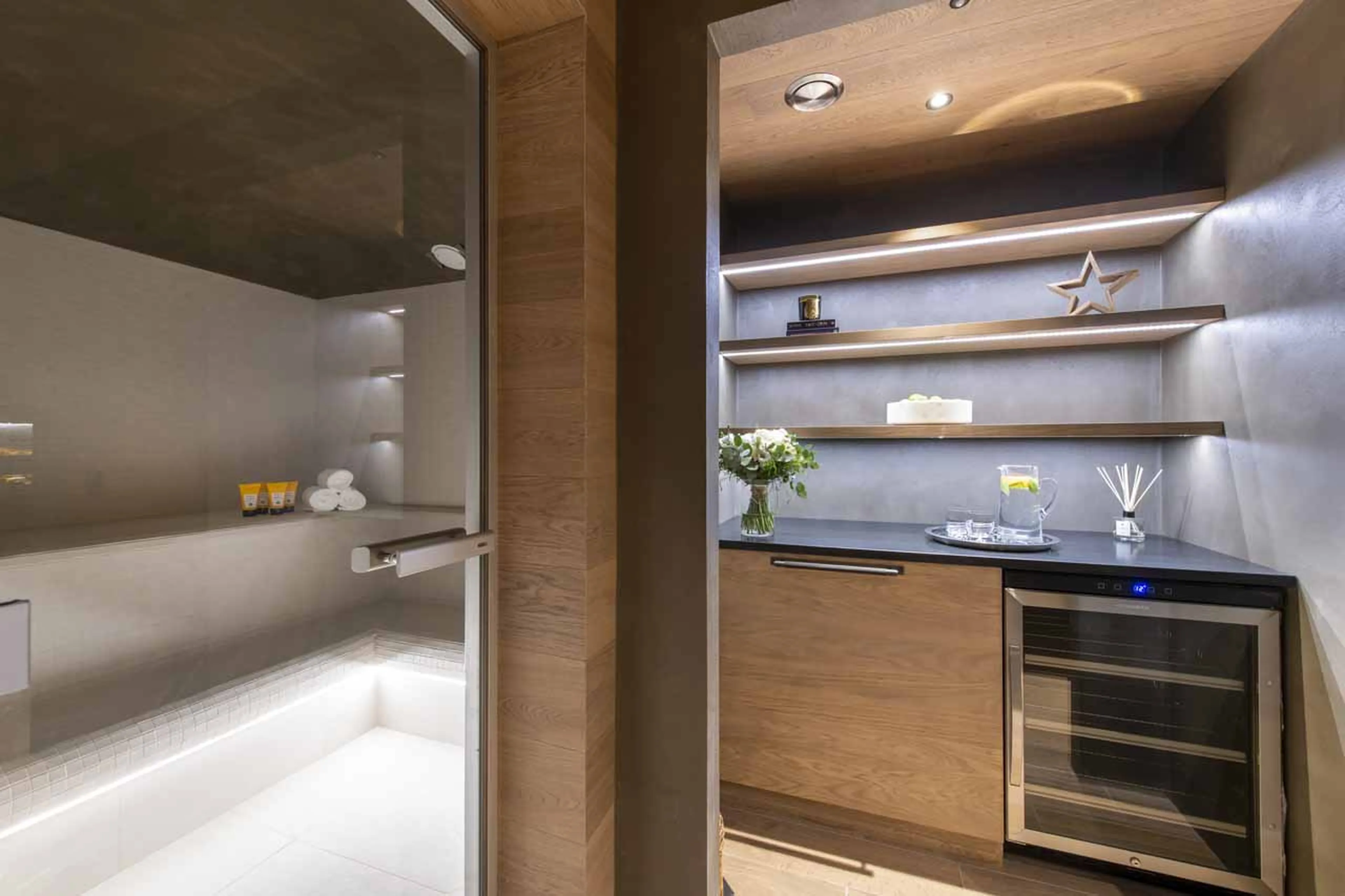 Spa area at Chalet La Loze in Meribel