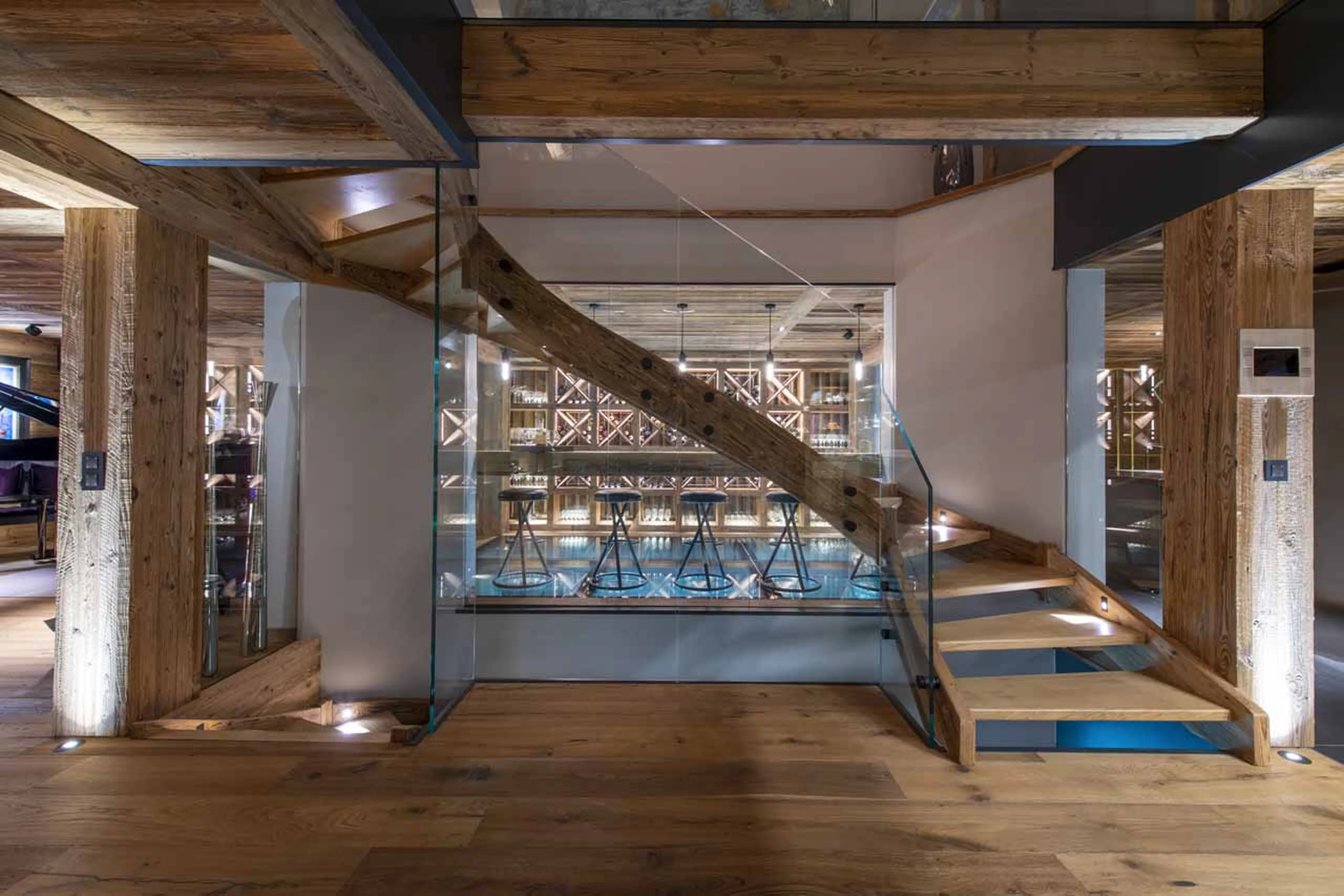 Wine cellar at Chalet La Maison in Morzine