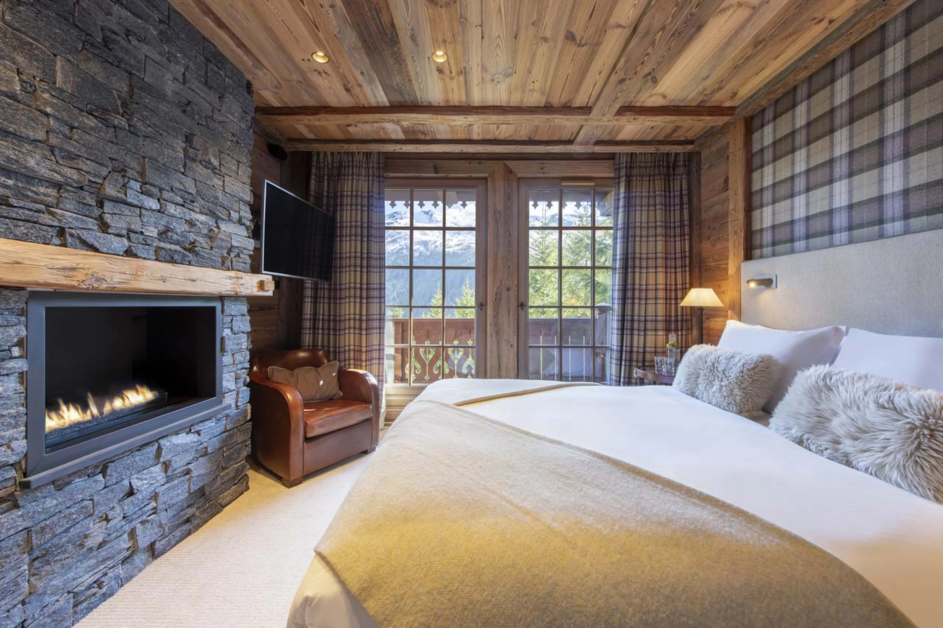 Terrace access in Chalet La Taniere, Meribel