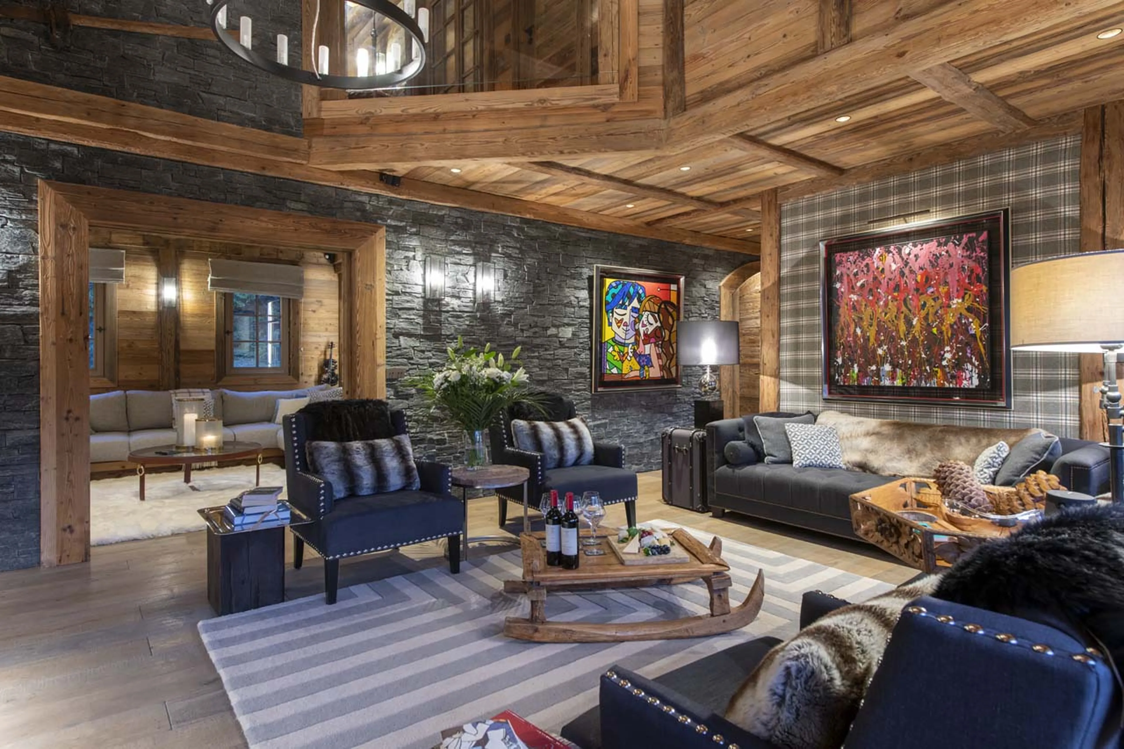Comfortable seating in Chalet La Taniere, Meribel