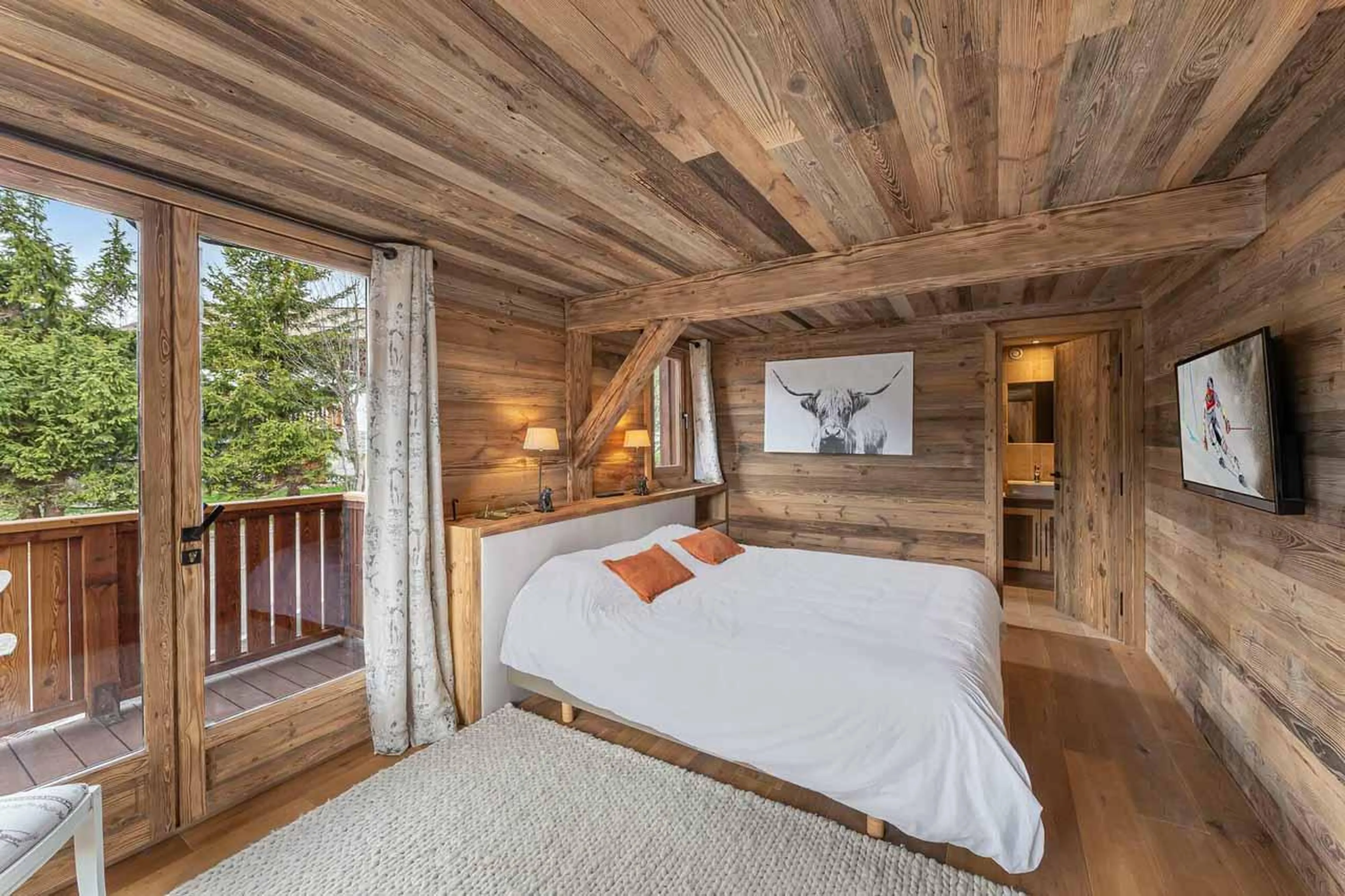 Bedroom two at Chalet Lady Mijane in Meribel