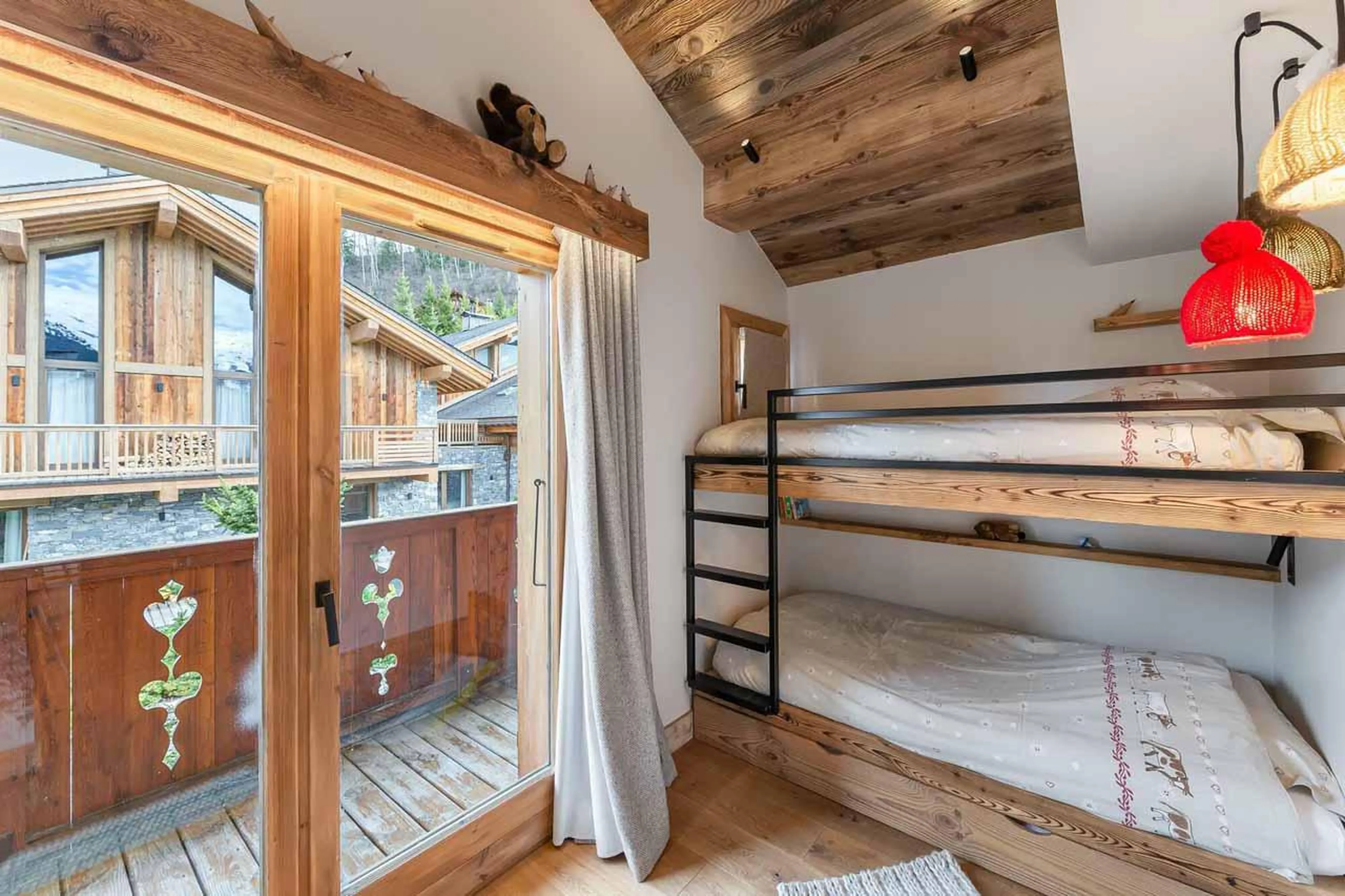 Bunk room at Chalet Lady Mijane in Meribel