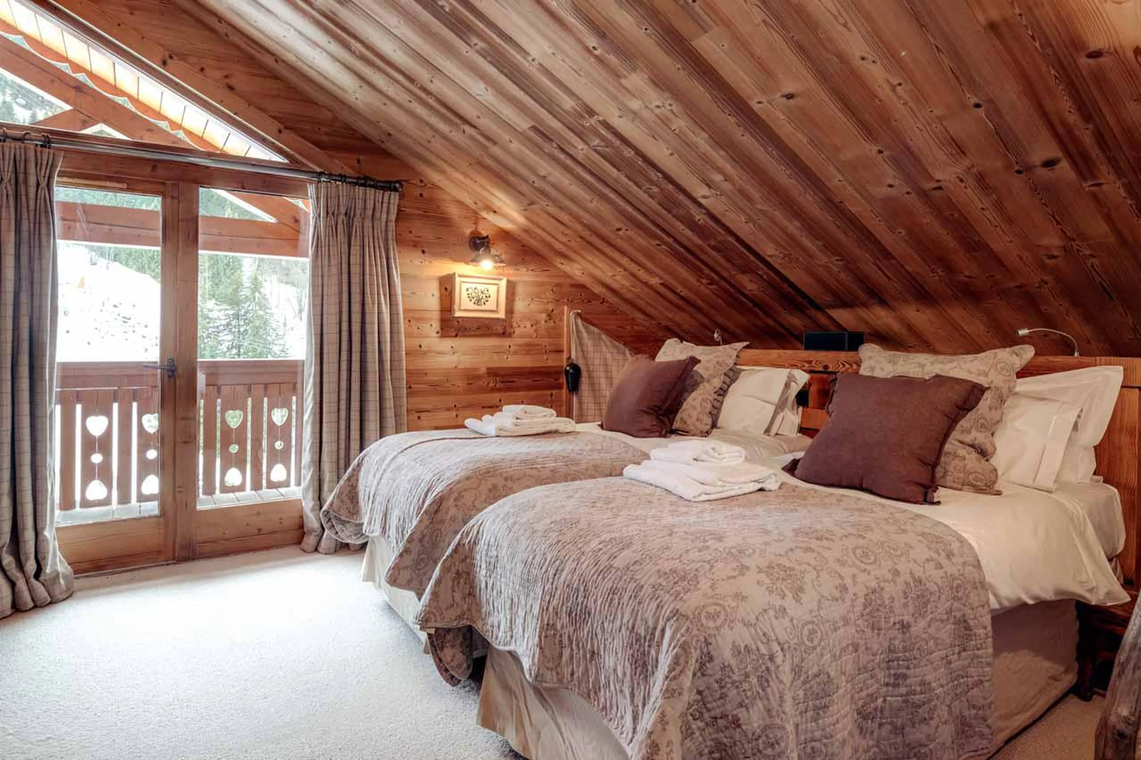 Bedroom seven at Chalet Lapin Blanc in Meribel