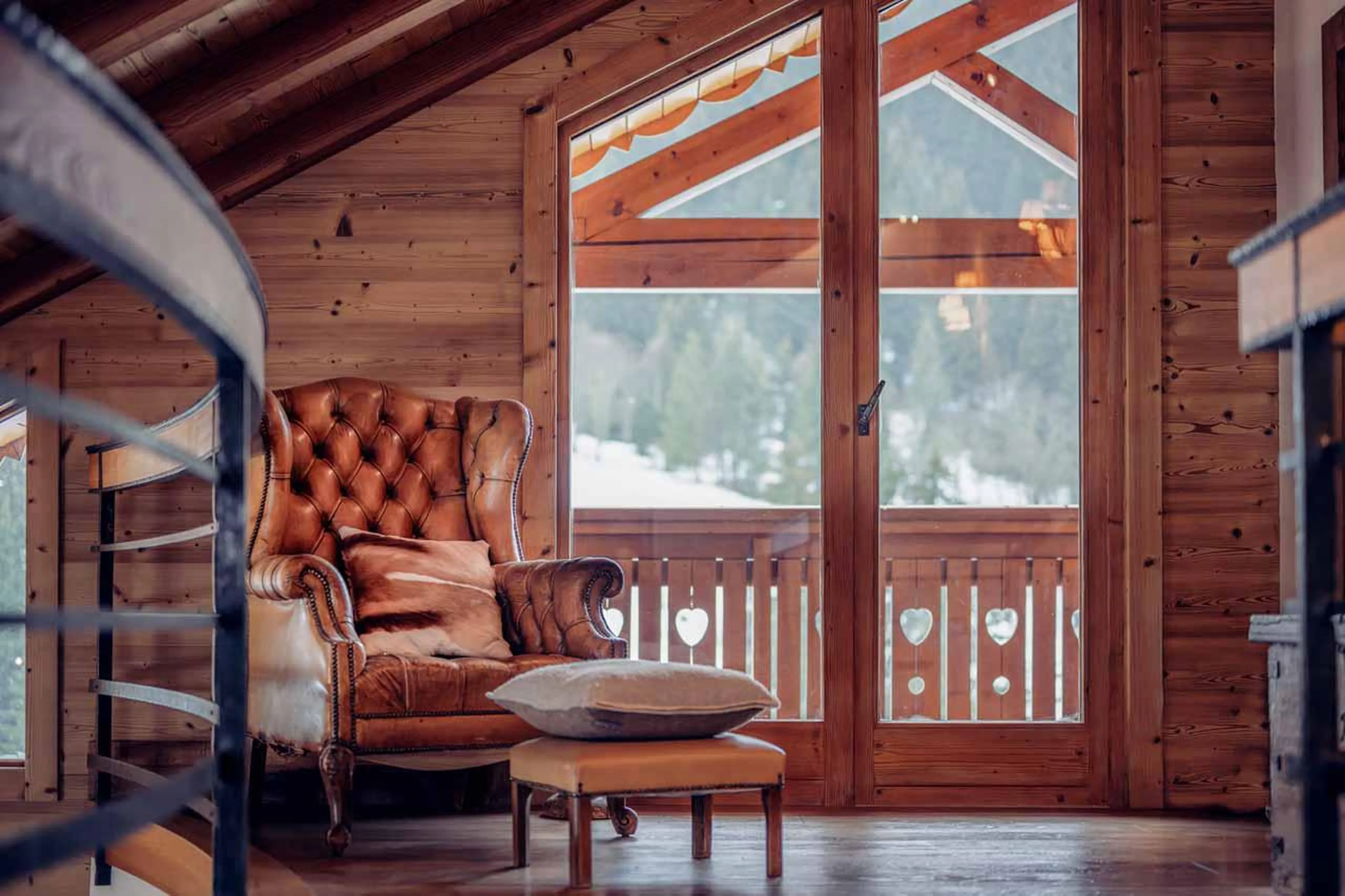 Spacious mezzanine area at Chalet Lapin Blanc in Meribel
