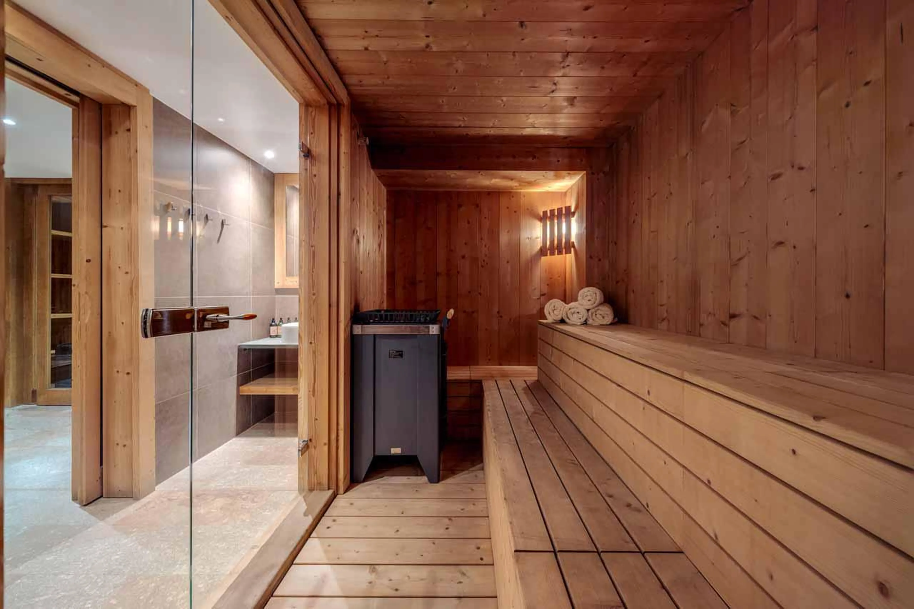 Sauna at Chalet Lapin Blanc in Meribel