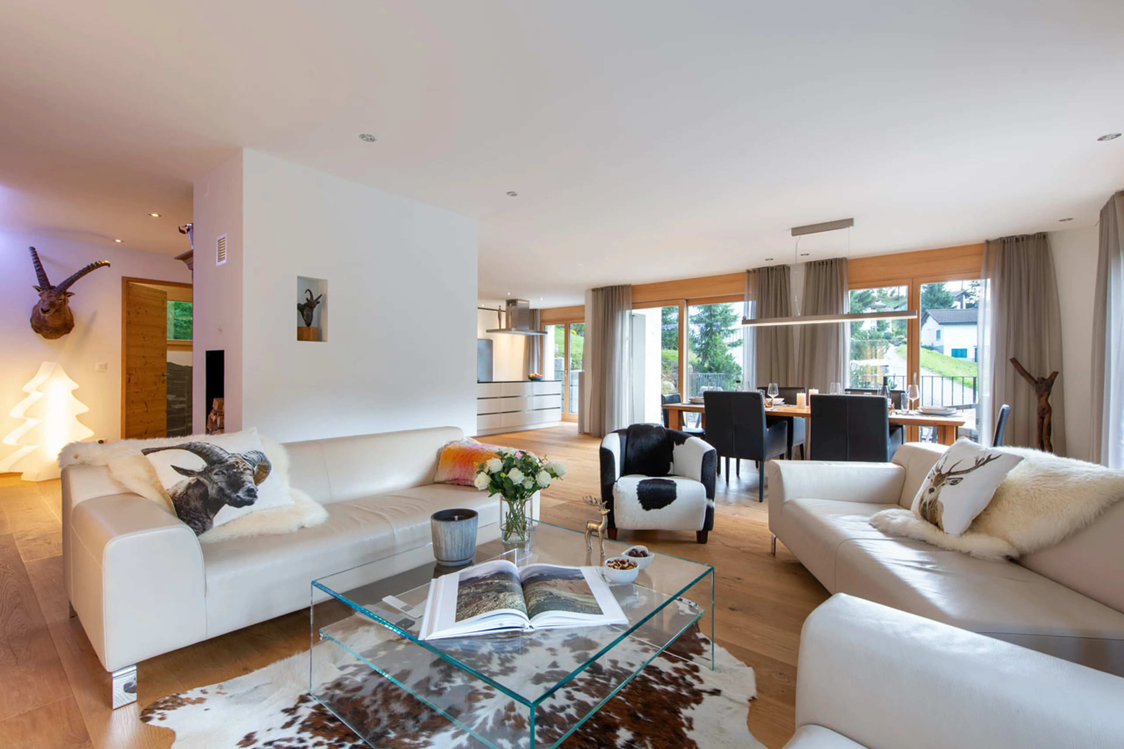 Living area at Chalet Larch in Davos