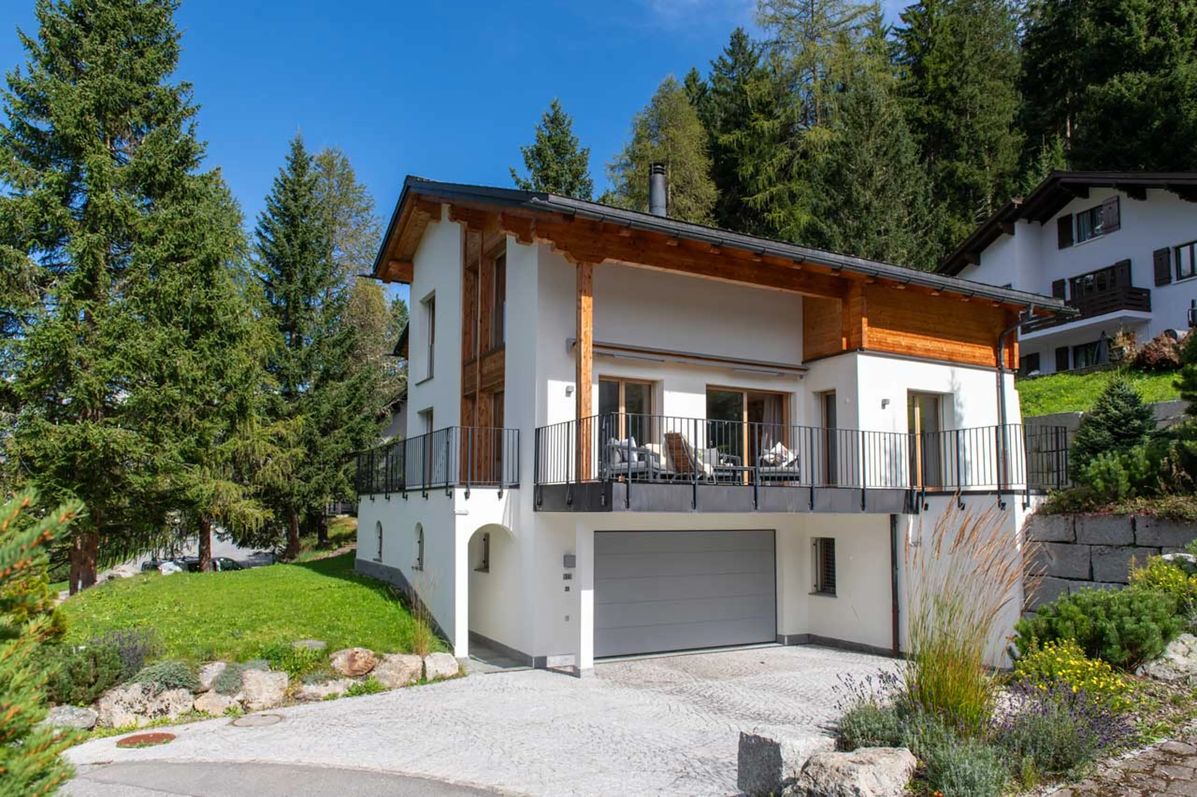 Exterior of Chalet Larch in Davos