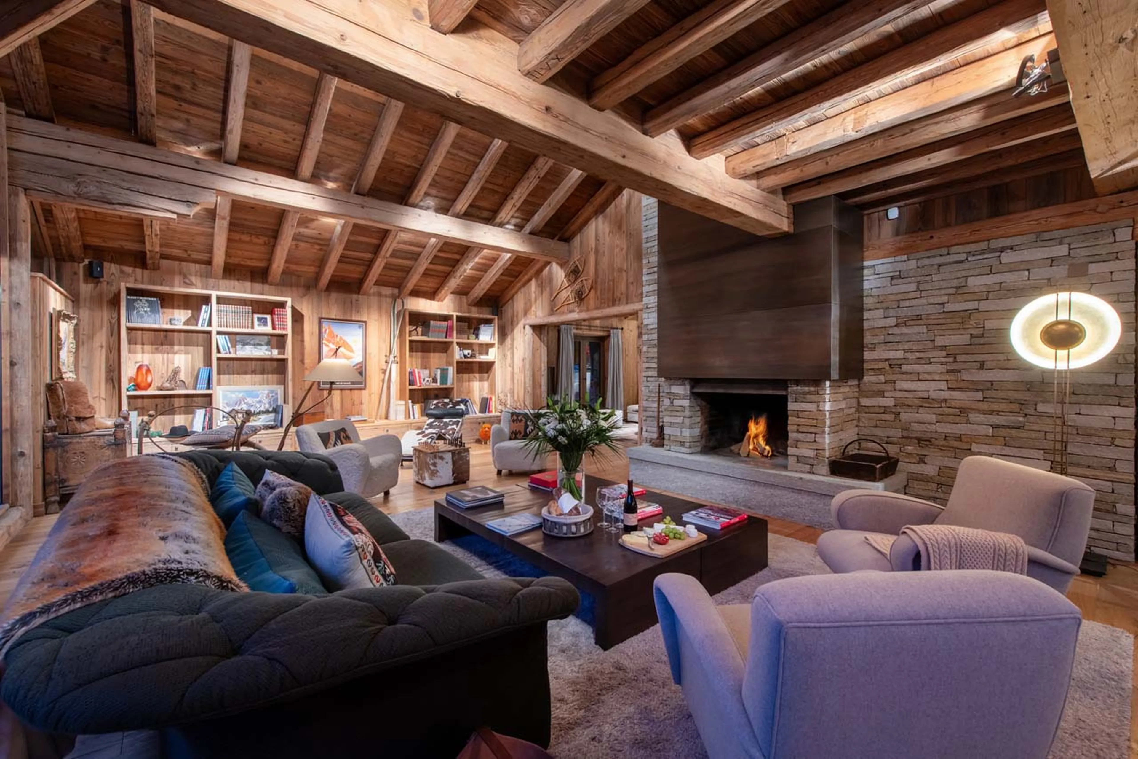 Chalet Lascha living room in Val d'Isere