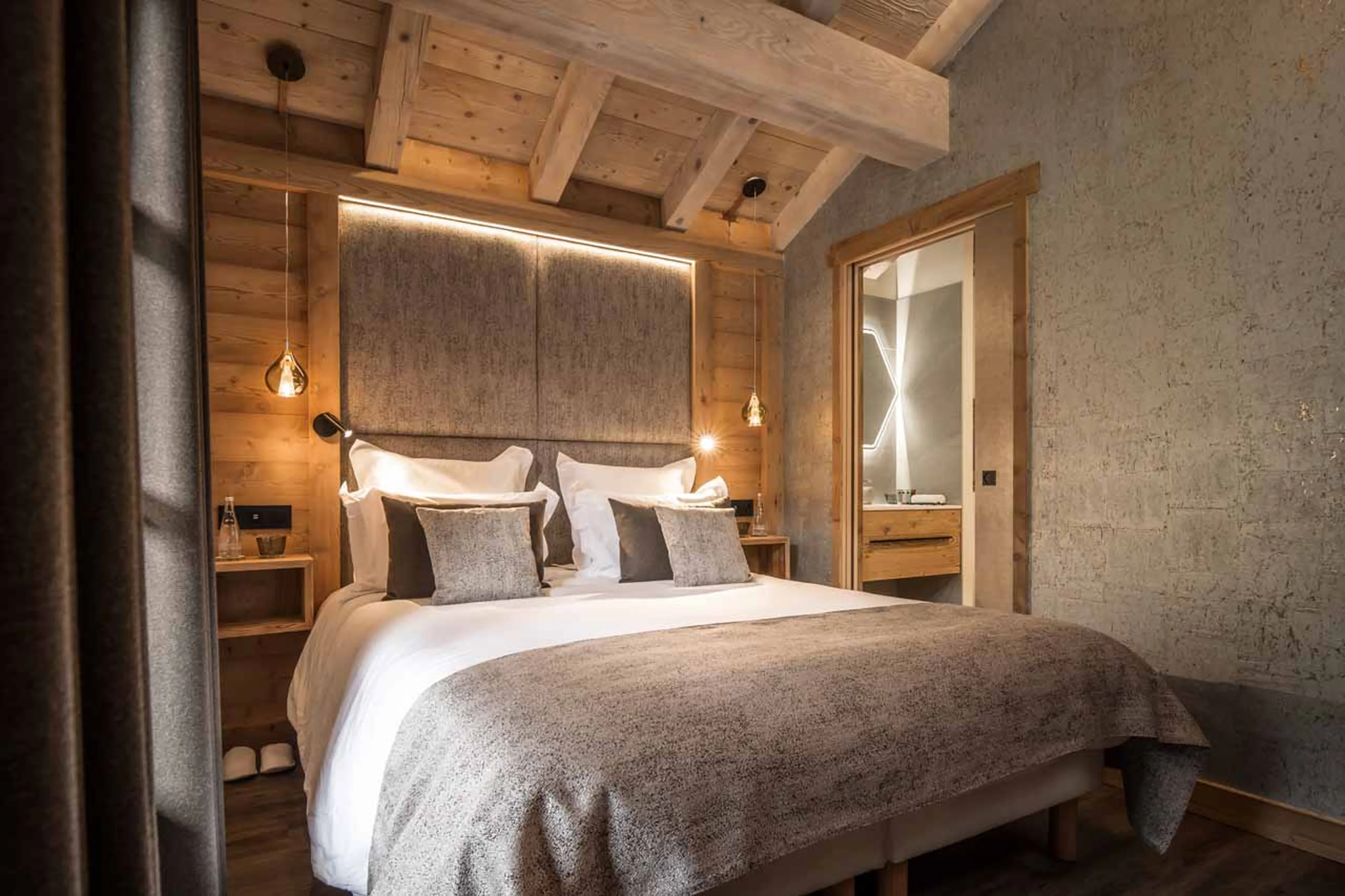 Bedroom four at Chalet Le 1946 in Courchevel Le Praz