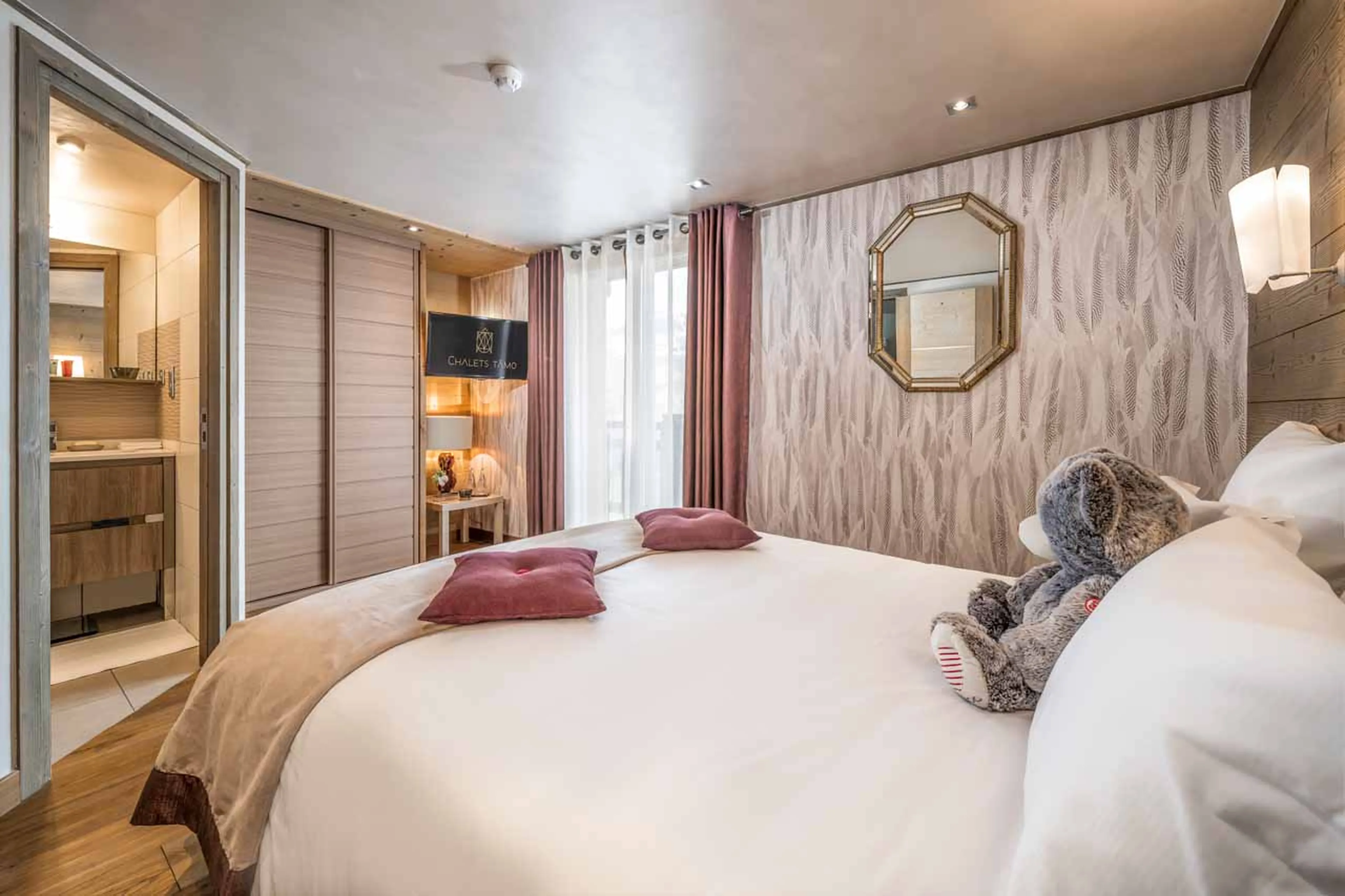 Bedroom three at Chalet Le 1992 in Courchevel Le Praz