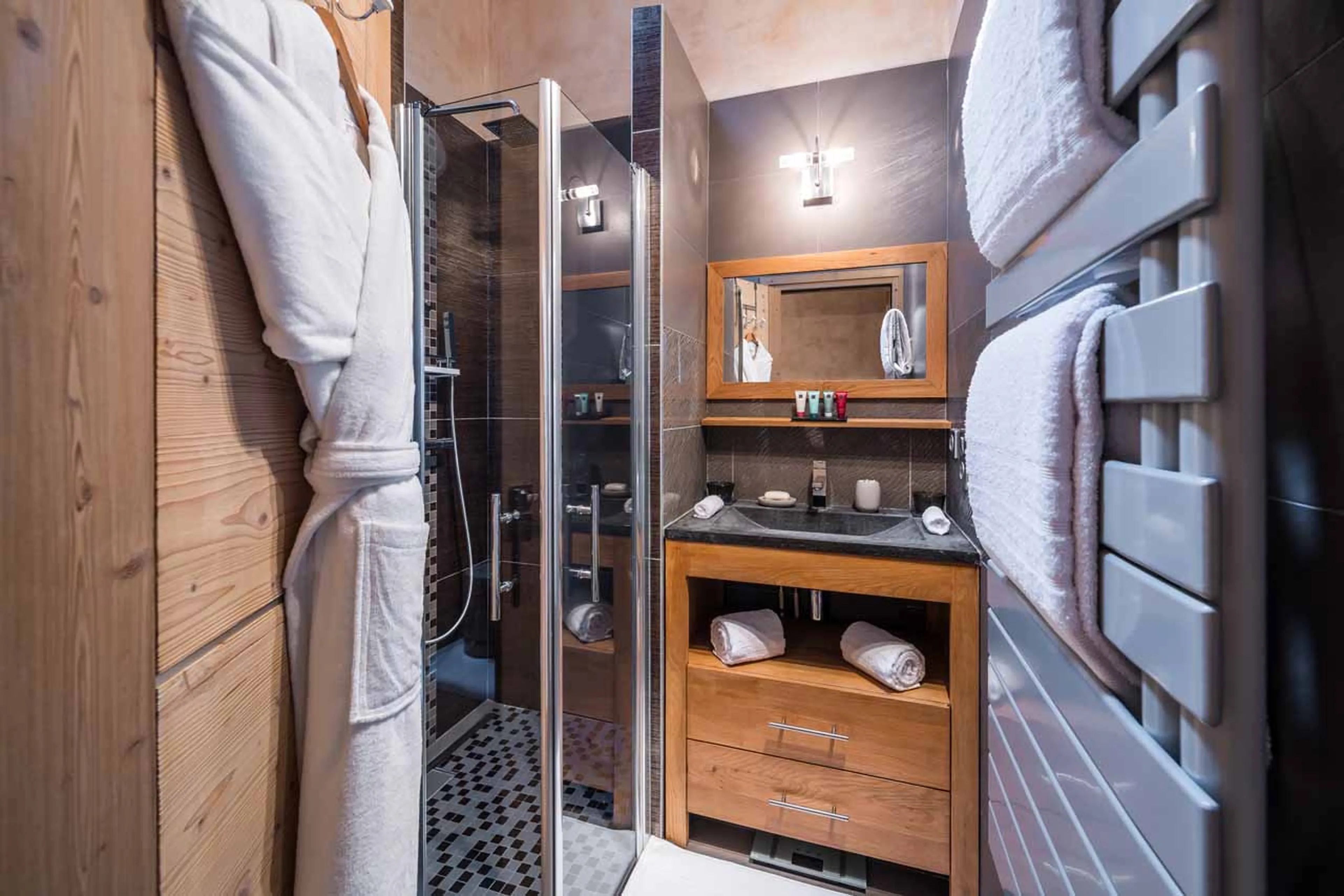 Shower room at Chalet Le 1992 in Courchevel Le Praz