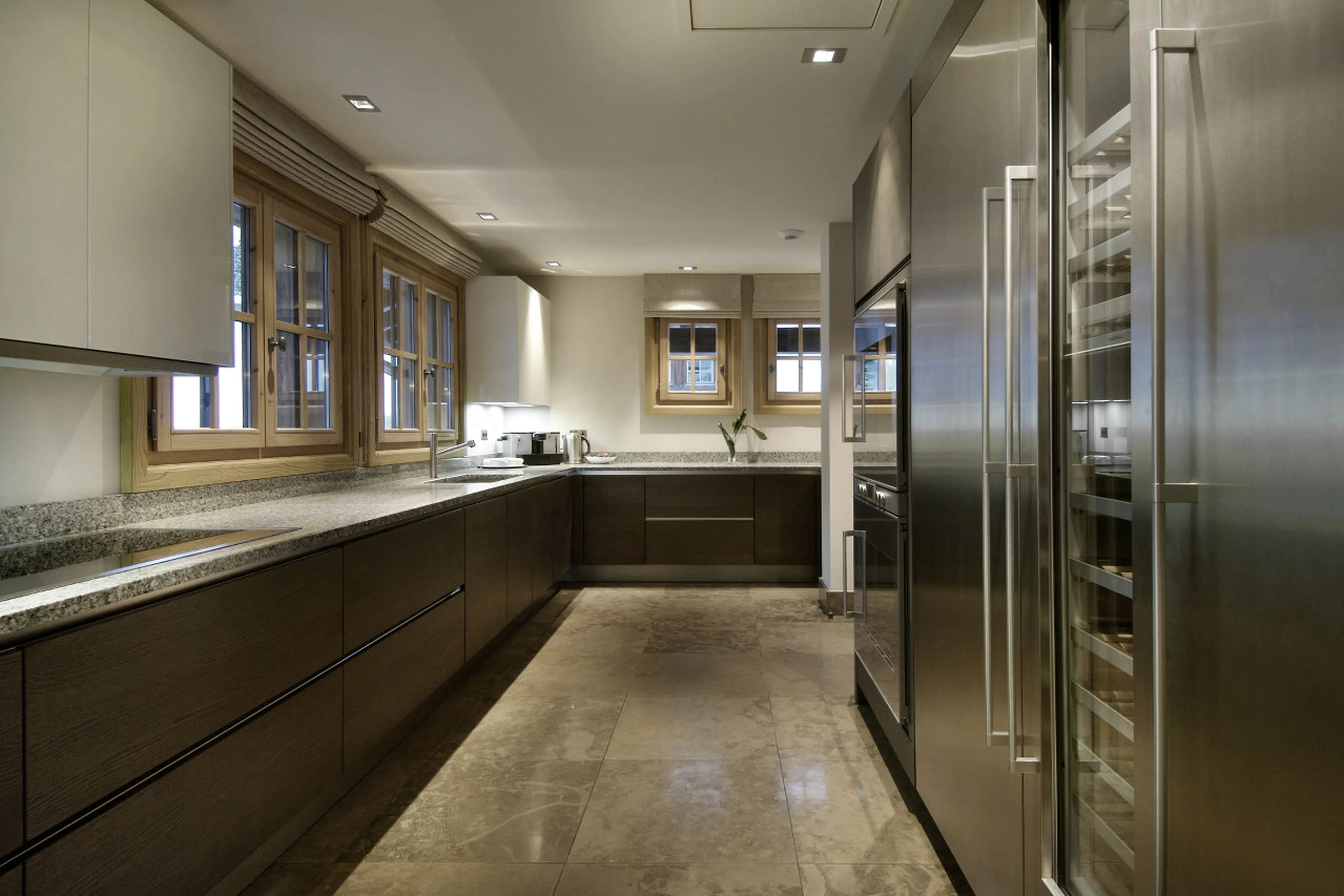 Kitchen in Chalet Le Blanchot in Courchevel 1850