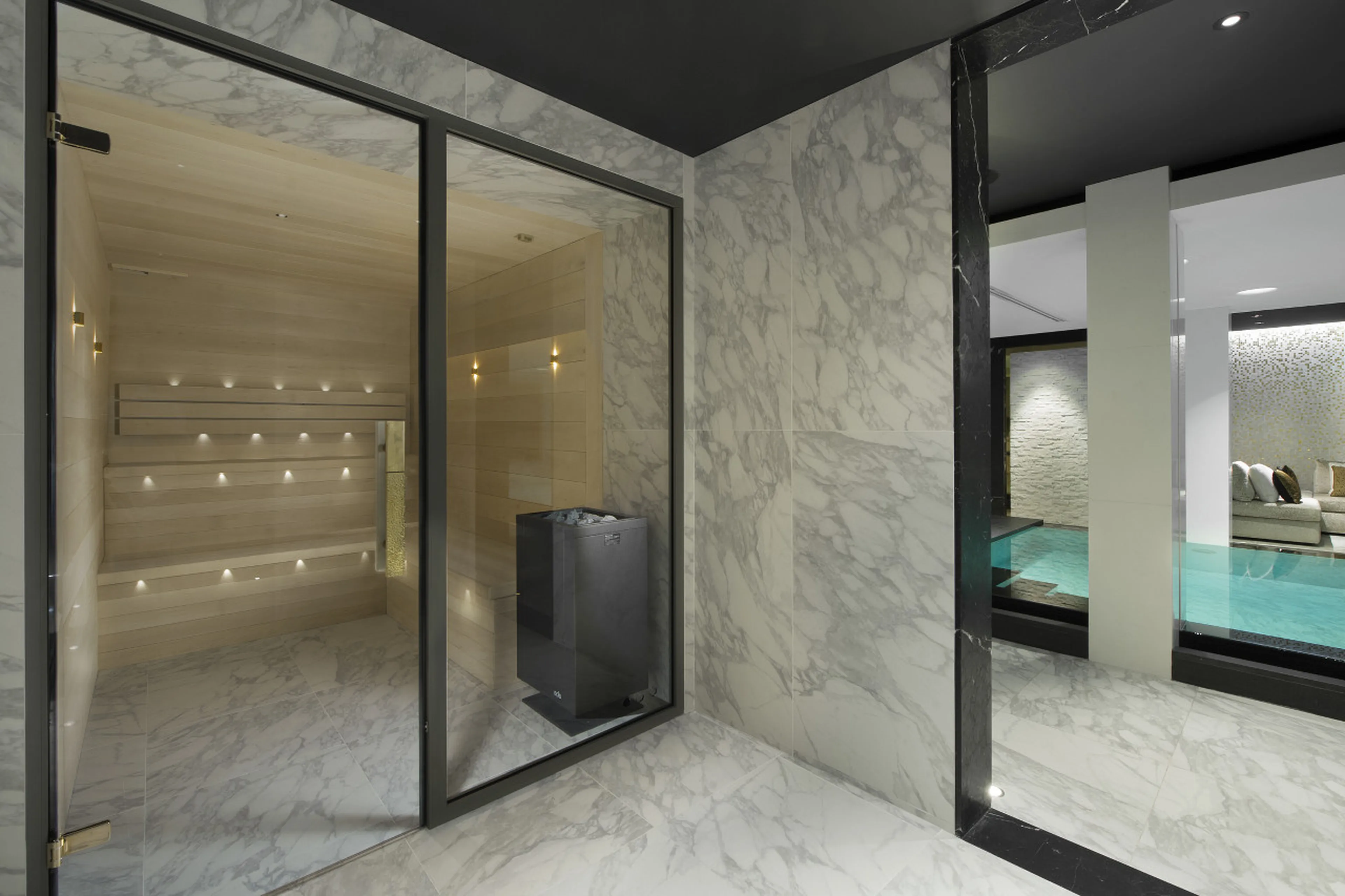 Sauna in Chalet Le Coquelicot in Courchevel 1850