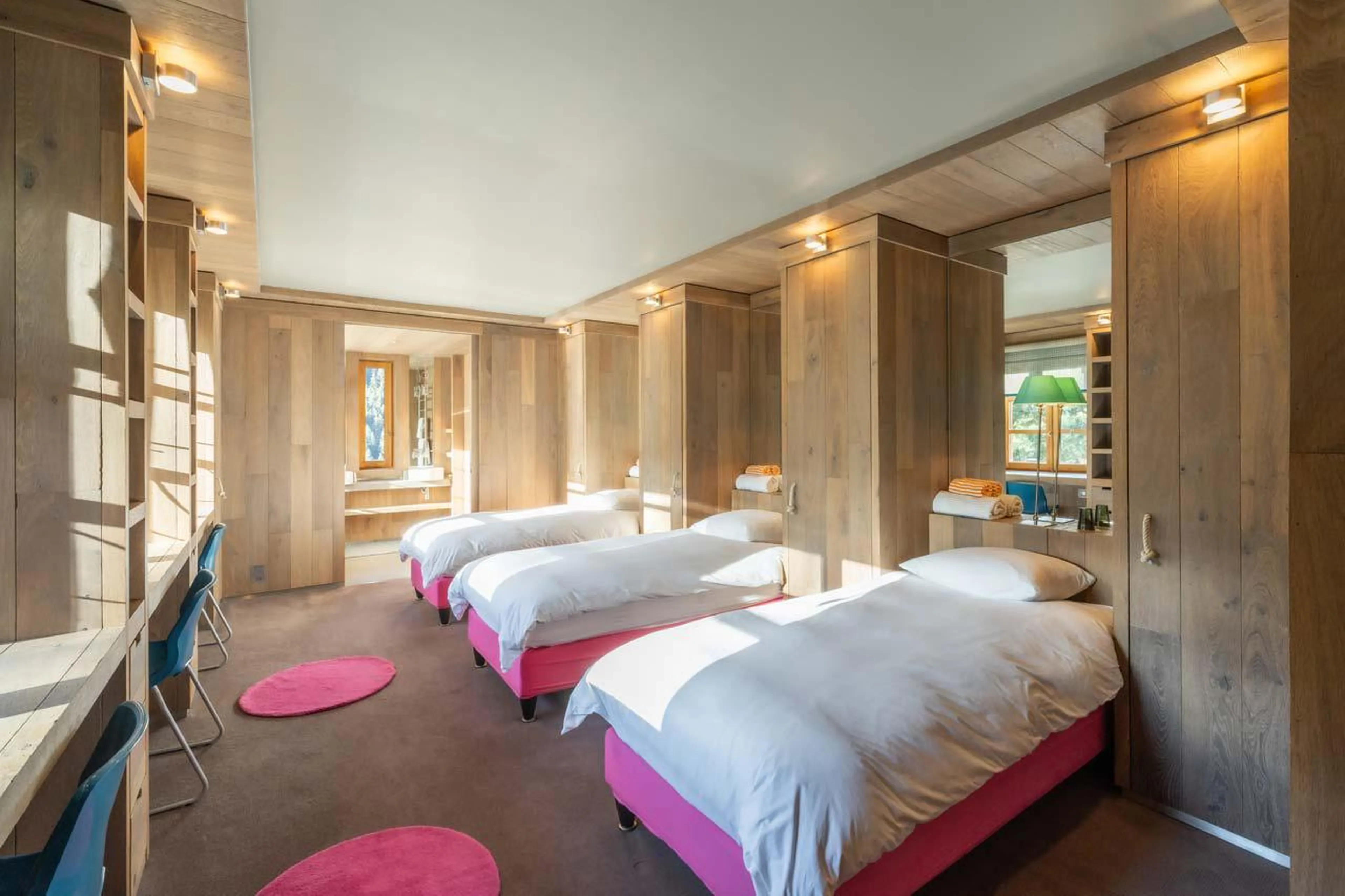 Bedroom one at Chalet Grand Cerf in Meribel