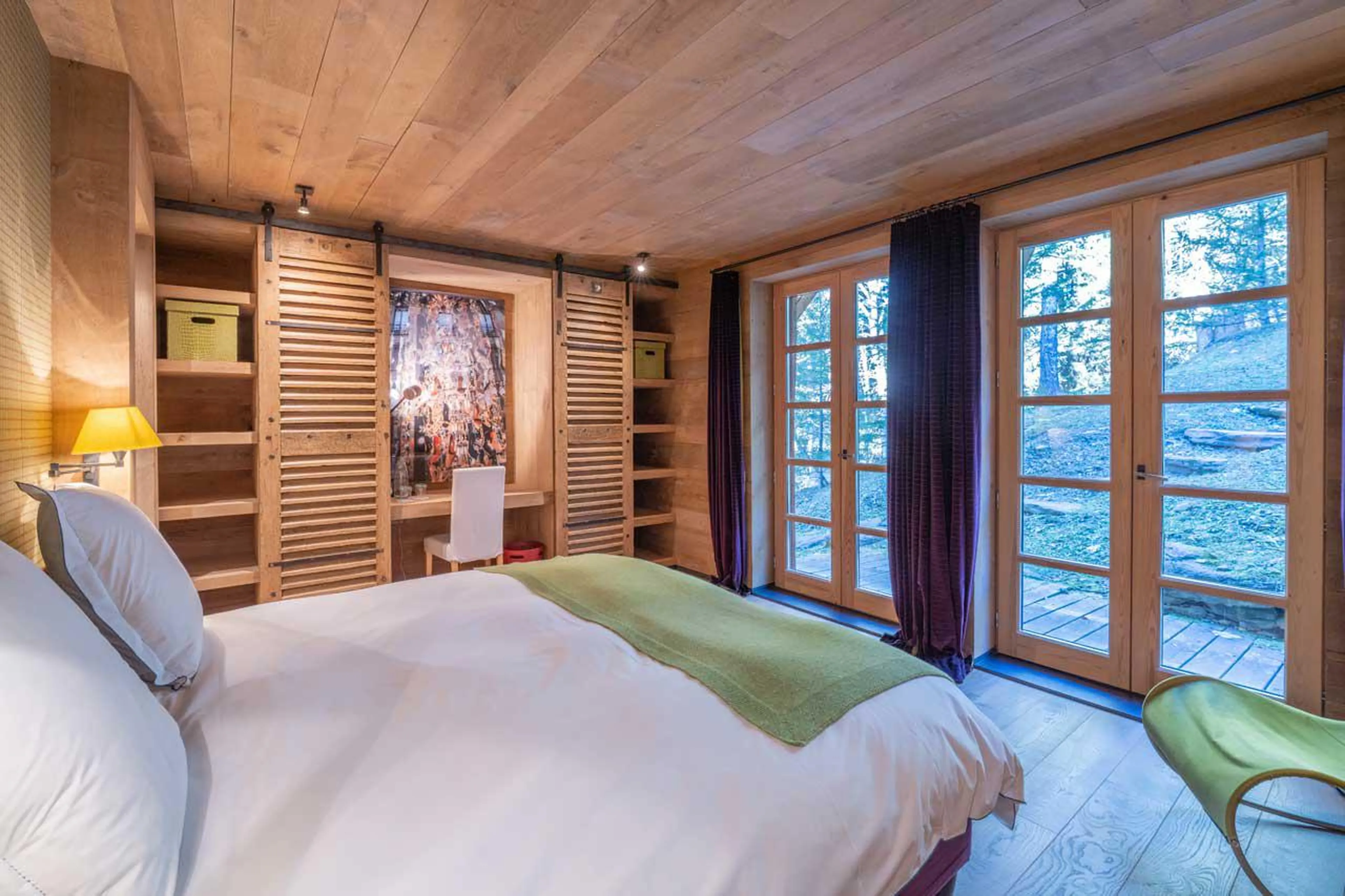 Bedroom two at Chalet Grand Cerf in Meribel