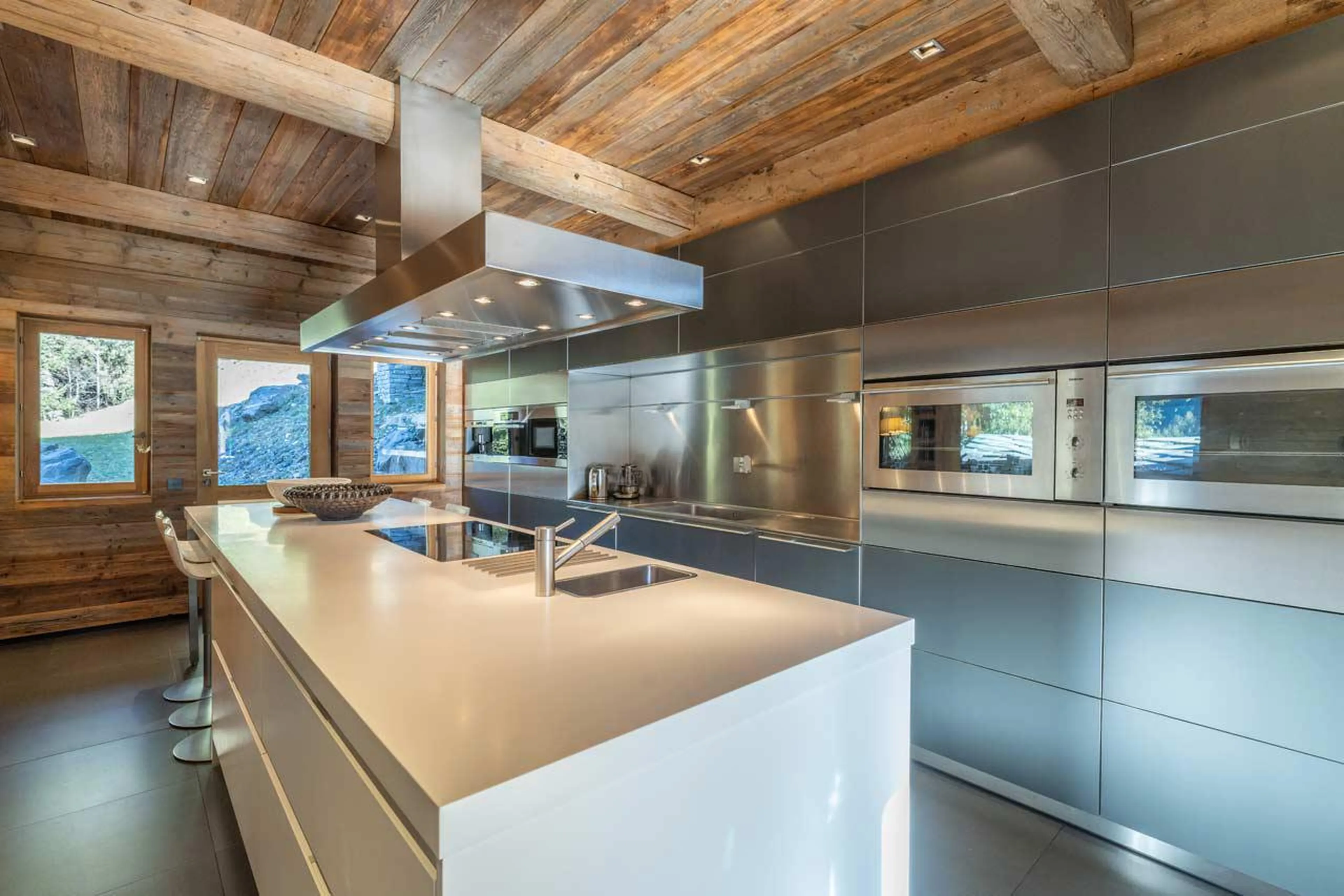 Well-equipped kitchen at Chalet Grand Cerf in Meribel