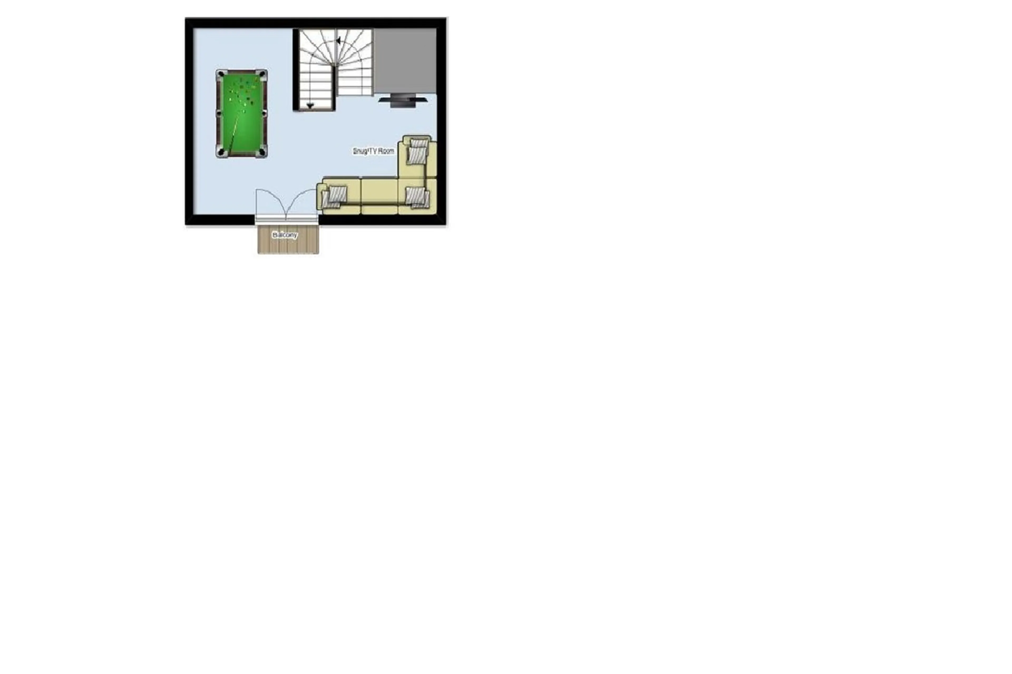 Level 1 floor plan of Chalet Le Grenier in Meribel