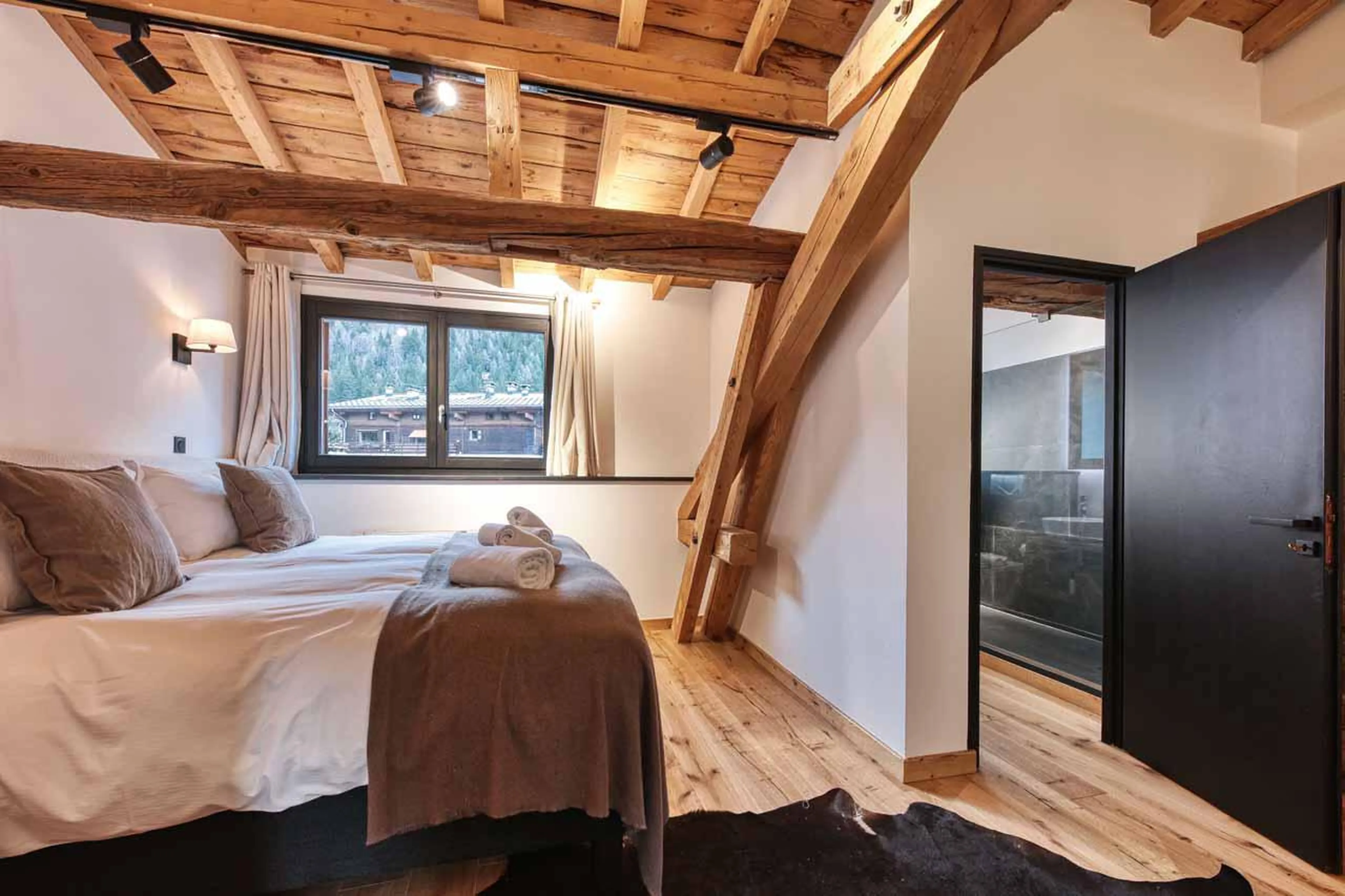 Entrance to bathroom two at Chalet Le Marti in Chamonix