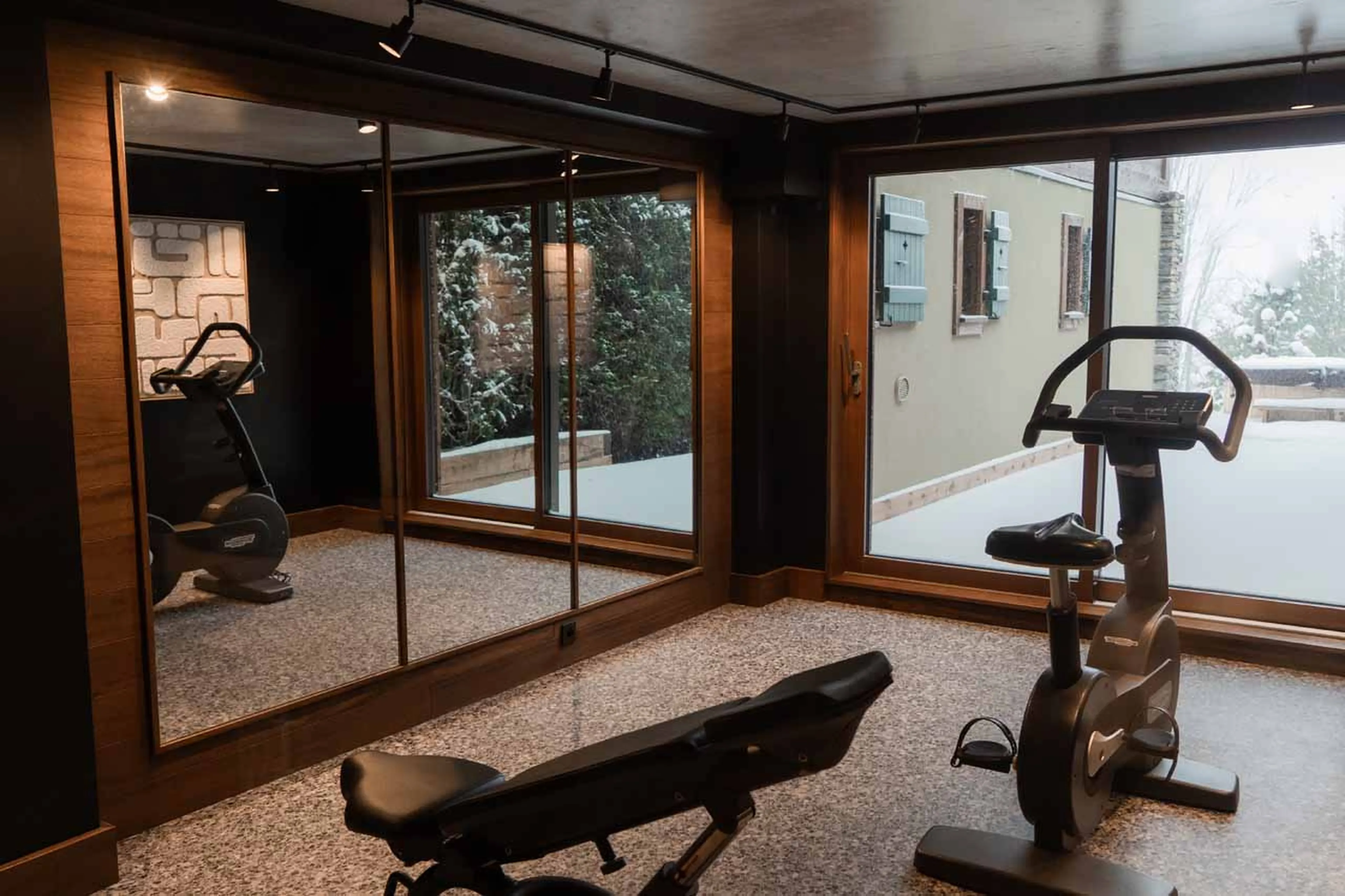Gym view at Chalet Le Molitor in Megeve