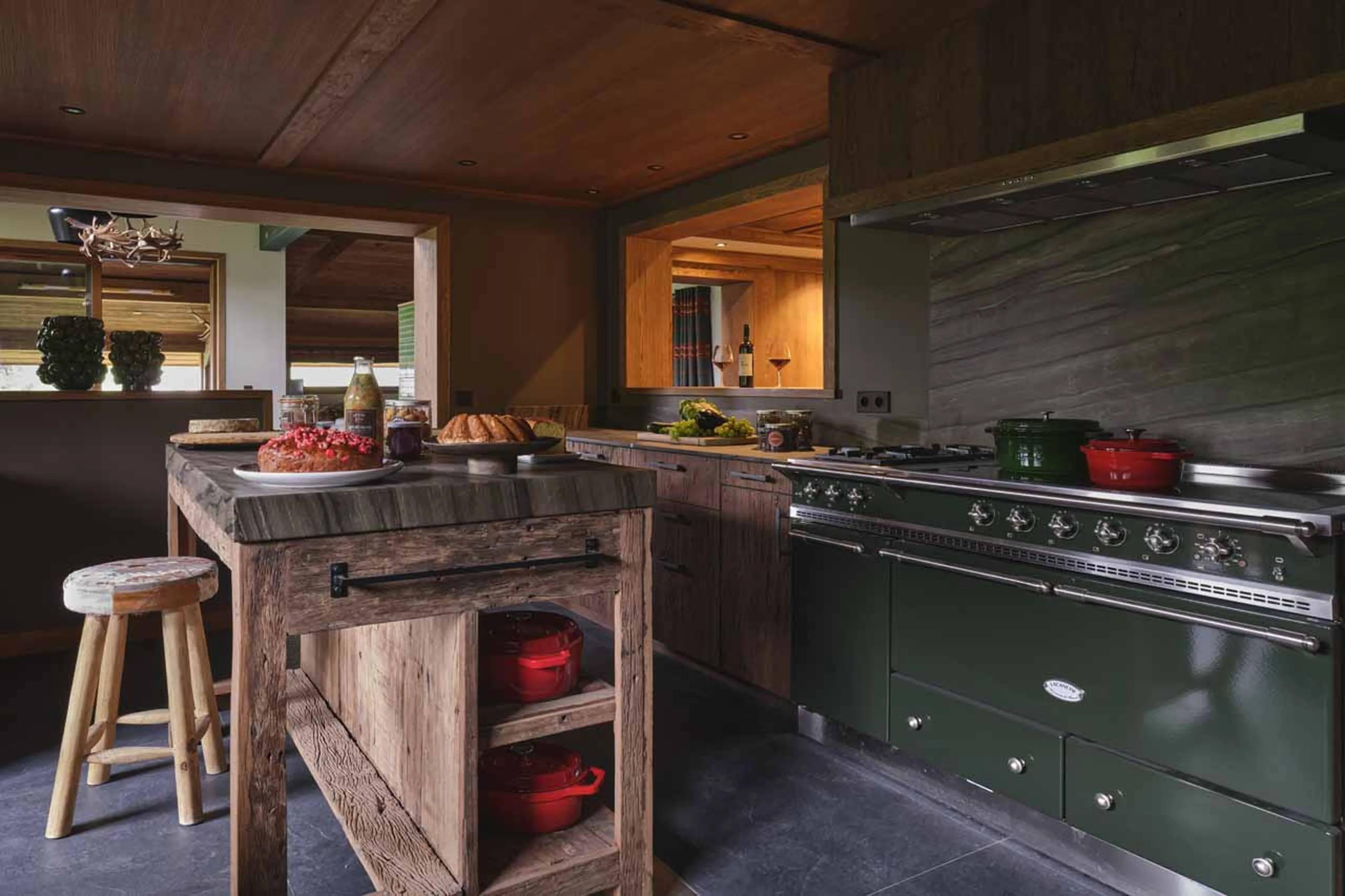 Kitchen at Chalet Le Molitor in Megeve