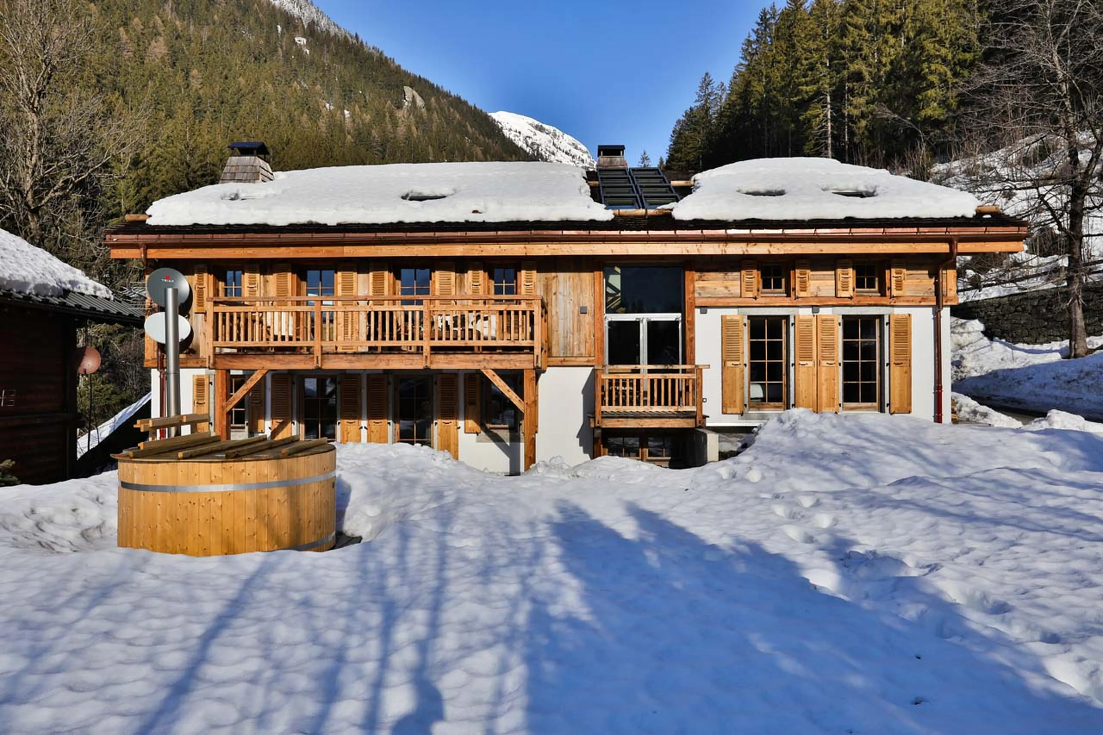 Exterior of Chalet Le Moulin in Chamonix